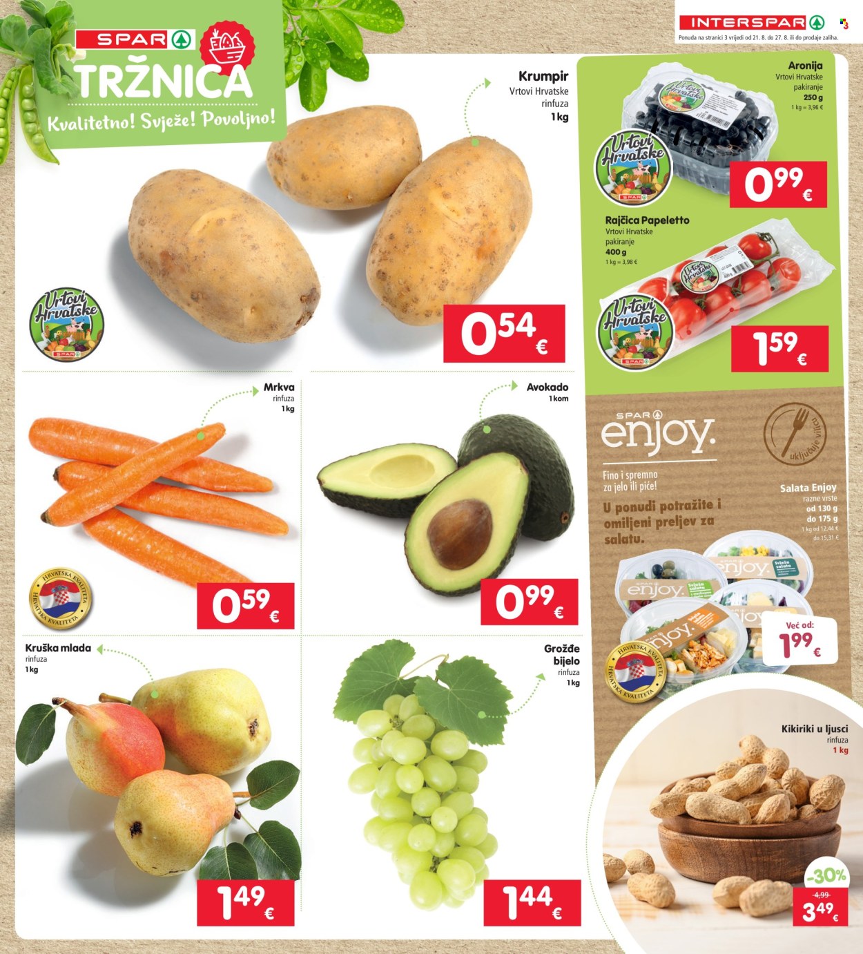 INTERSPAR katalog - 21.08.2024. - 27.08.2024. Stranica 3