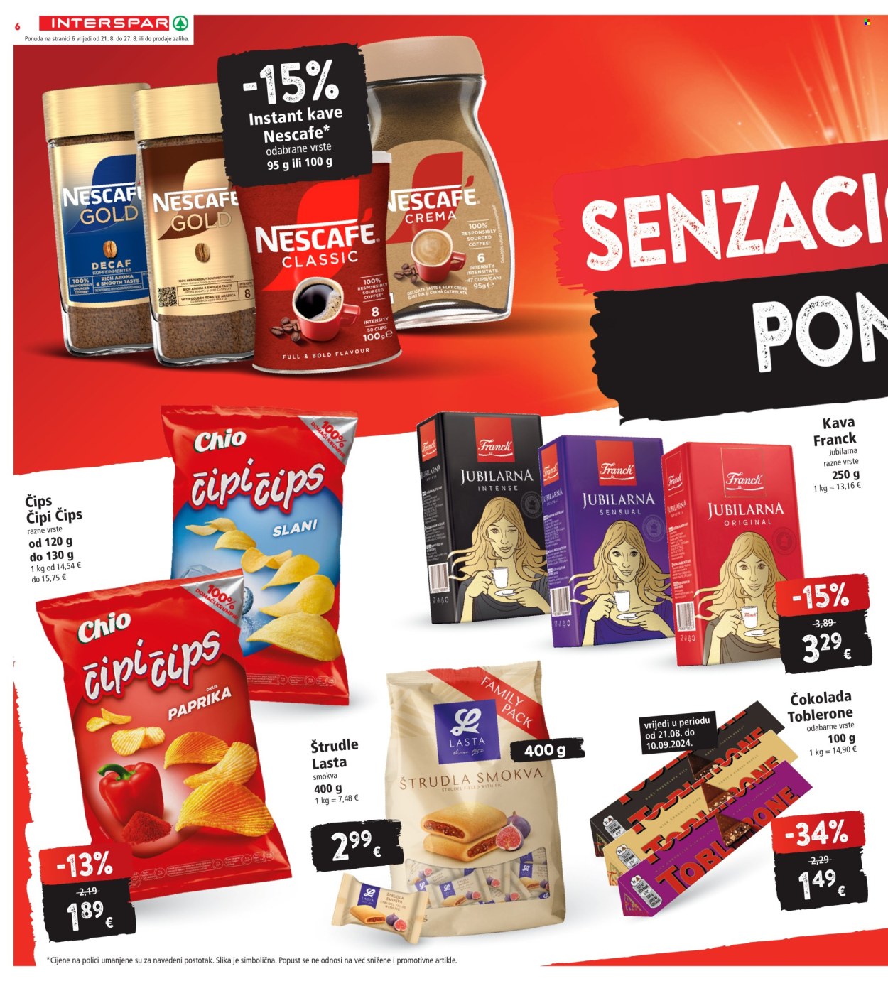INTERSPAR katalog - 21.08.2024. - 27.08.2024. Stranica 6