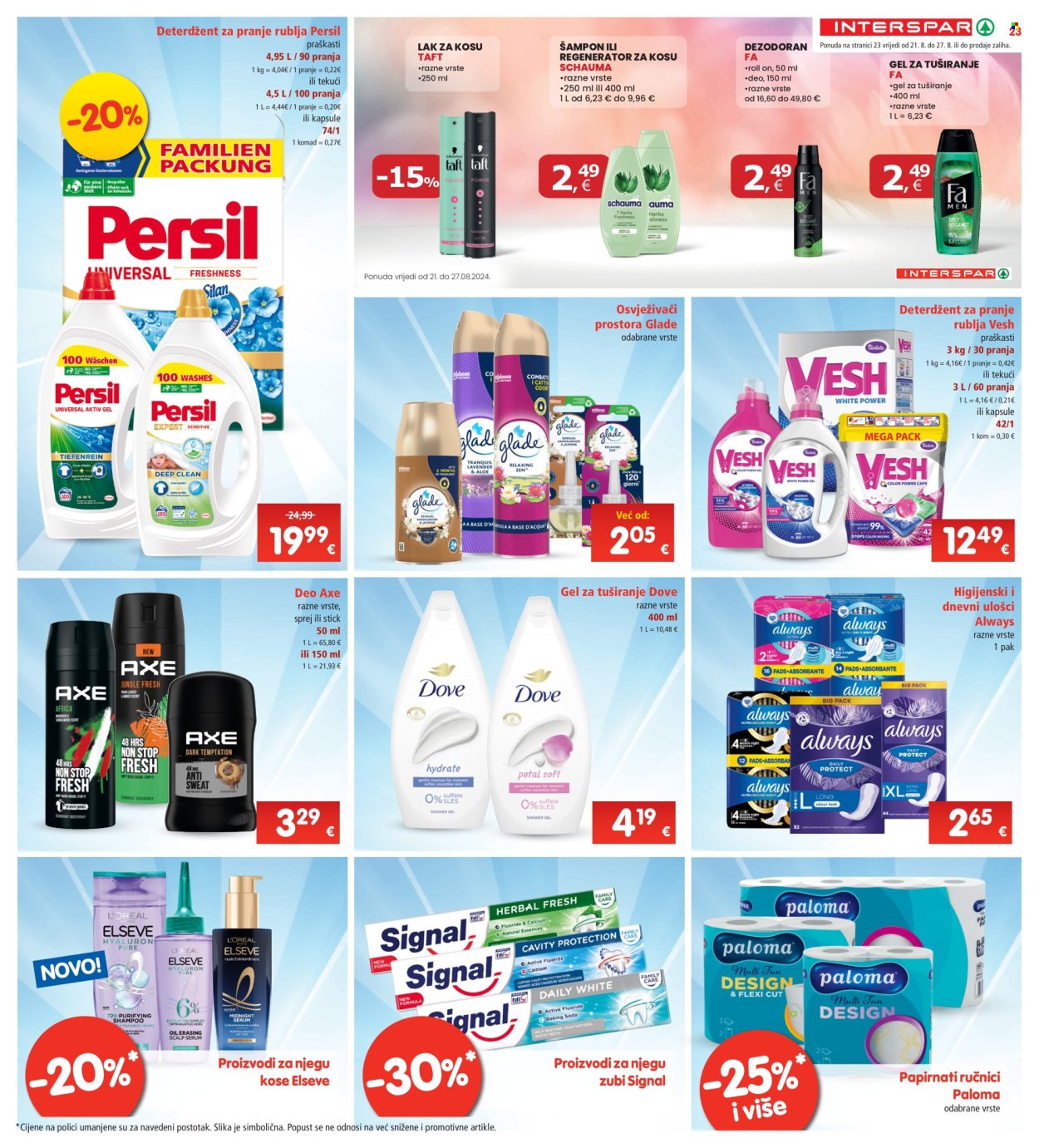 INTERSPAR katalog - 21.08.2024. - 27.08.2024. Stranica 23