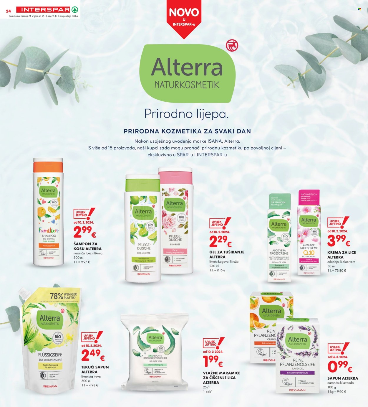 INTERSPAR katalog - 21.08.2024. - 27.08.2024. Stranica 24