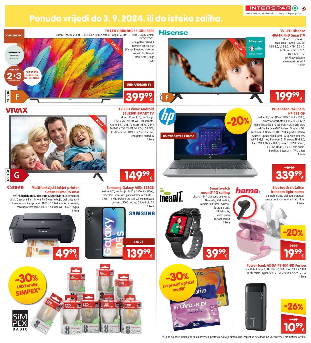 INTERSPAR katalog - 21.08.2024. - 27.08.2024. Stranica 29
