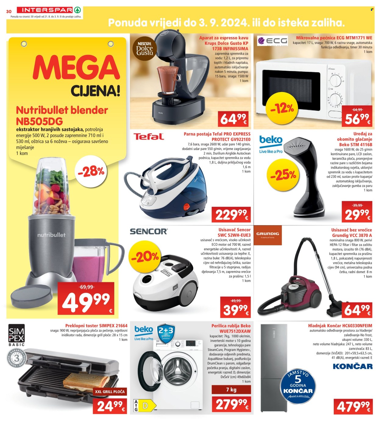 INTERSPAR katalog - 21.08.2024. - 27.08.2024. Stranica 30