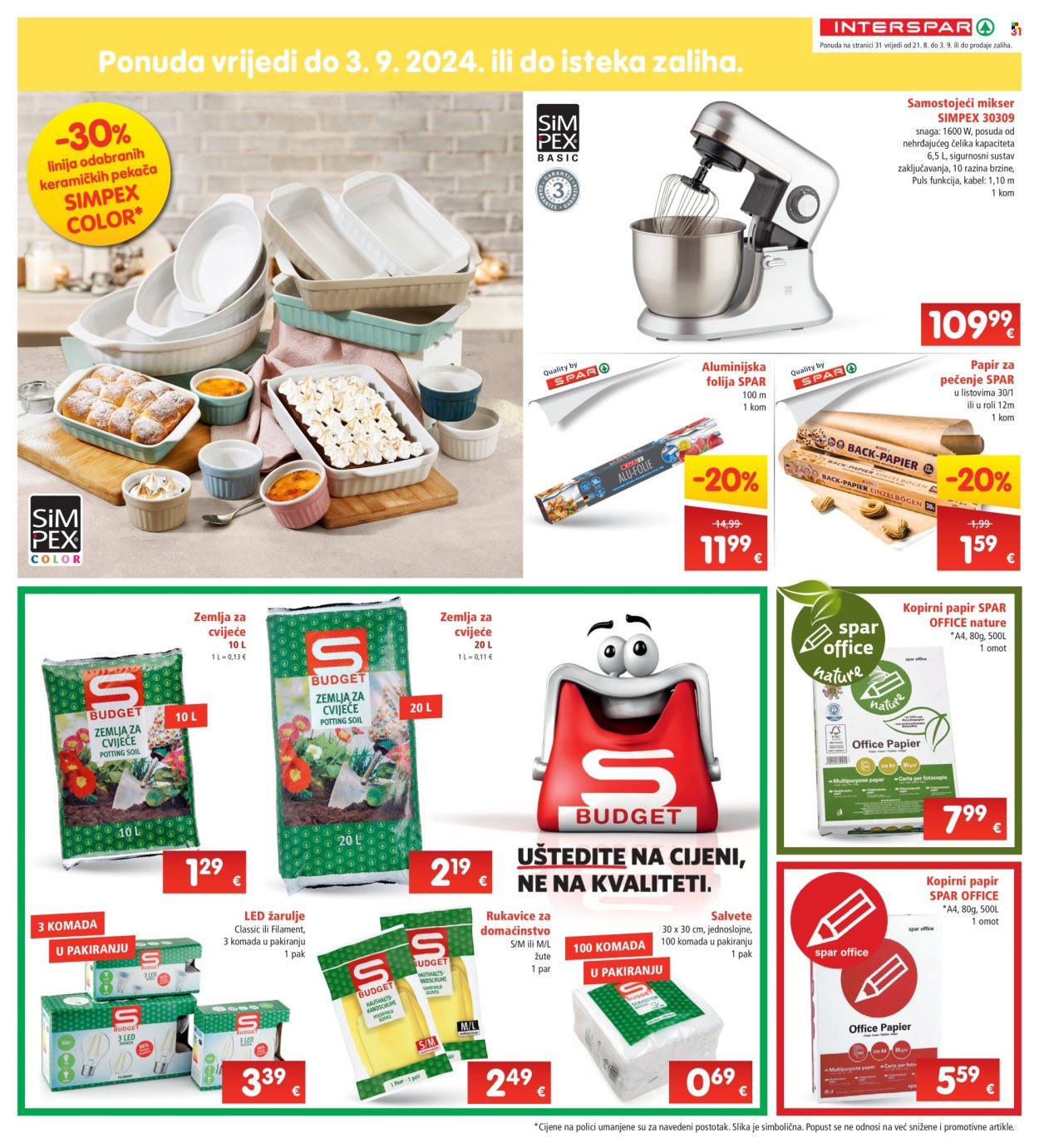 INTERSPAR katalog - 21.08.2024. - 27.08.2024. Stranica 31