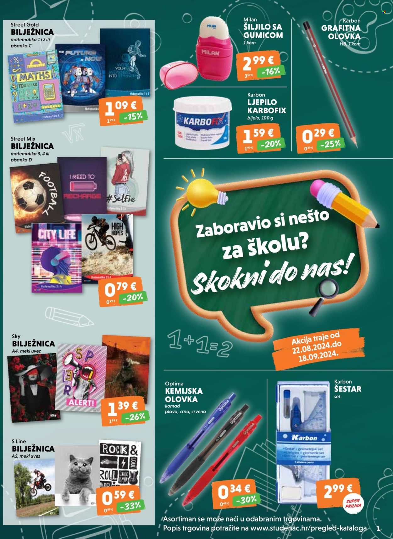 Studenac katalog - 22.08.2024. - 18.09.2024. Stranica 1