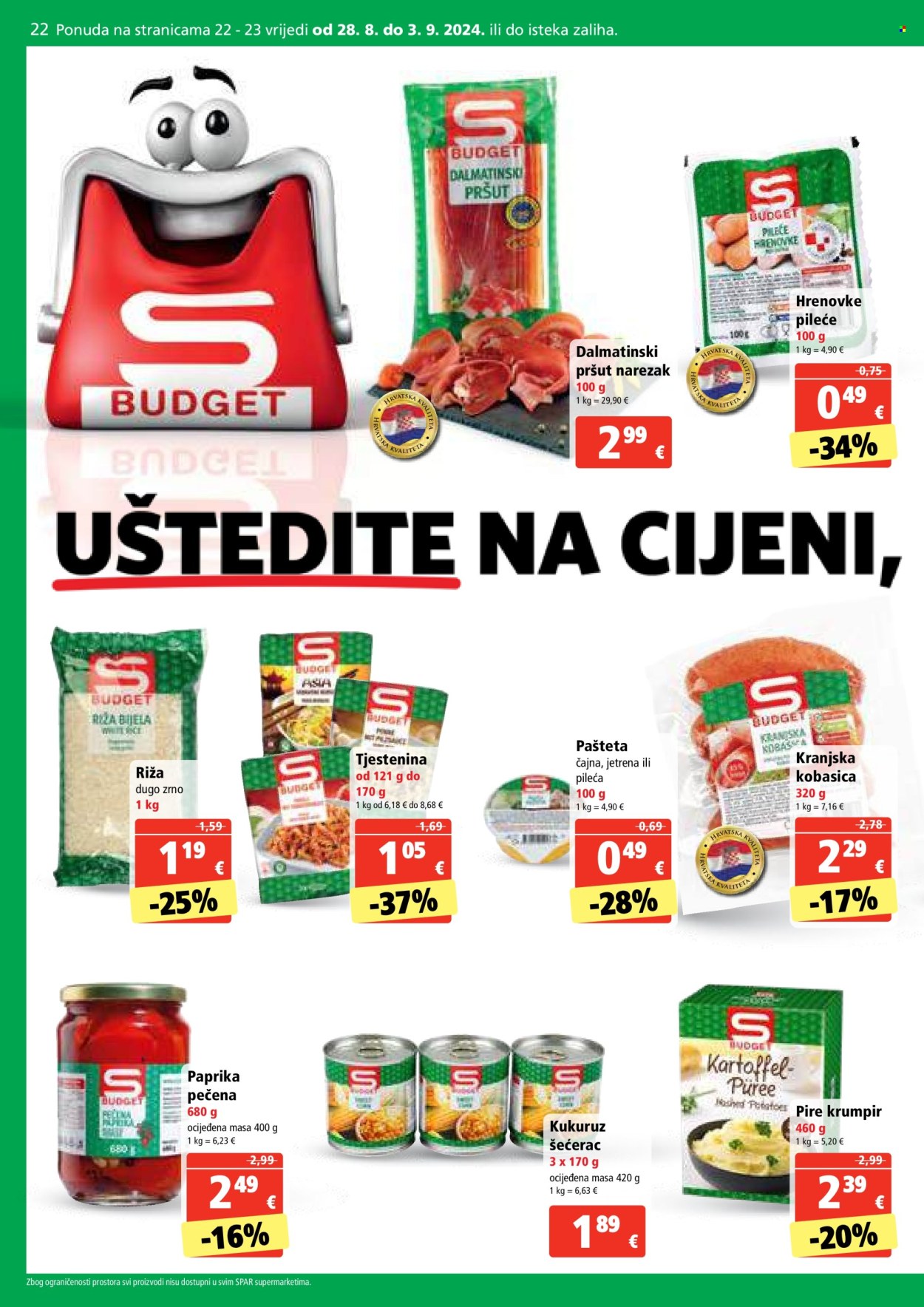 SPAR katalog - 28.08.2024. - 03.09.2024. Stranica 22