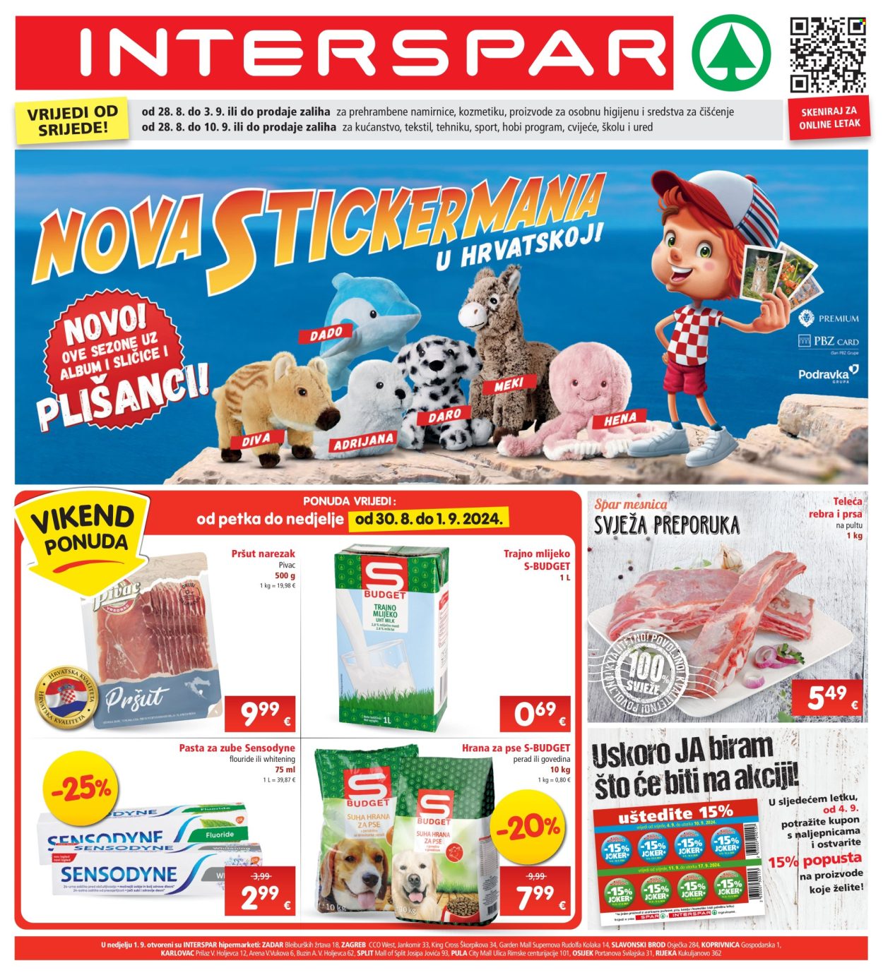 INTERSPAR katalog - 28.08.2024. - 03.09.2024. Stranica 1