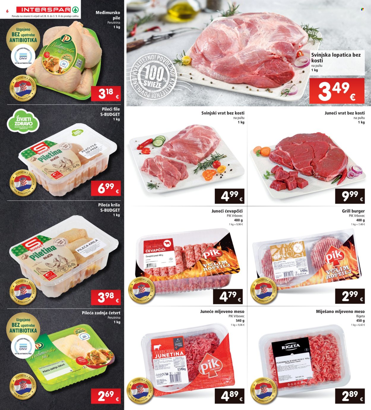 INTERSPAR katalog - 28.08.2024. - 03.09.2024. Stranica 6