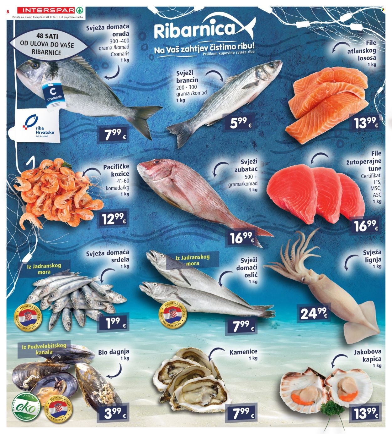 INTERSPAR katalog - 28.08.2024. - 03.09.2024. Stranica 8