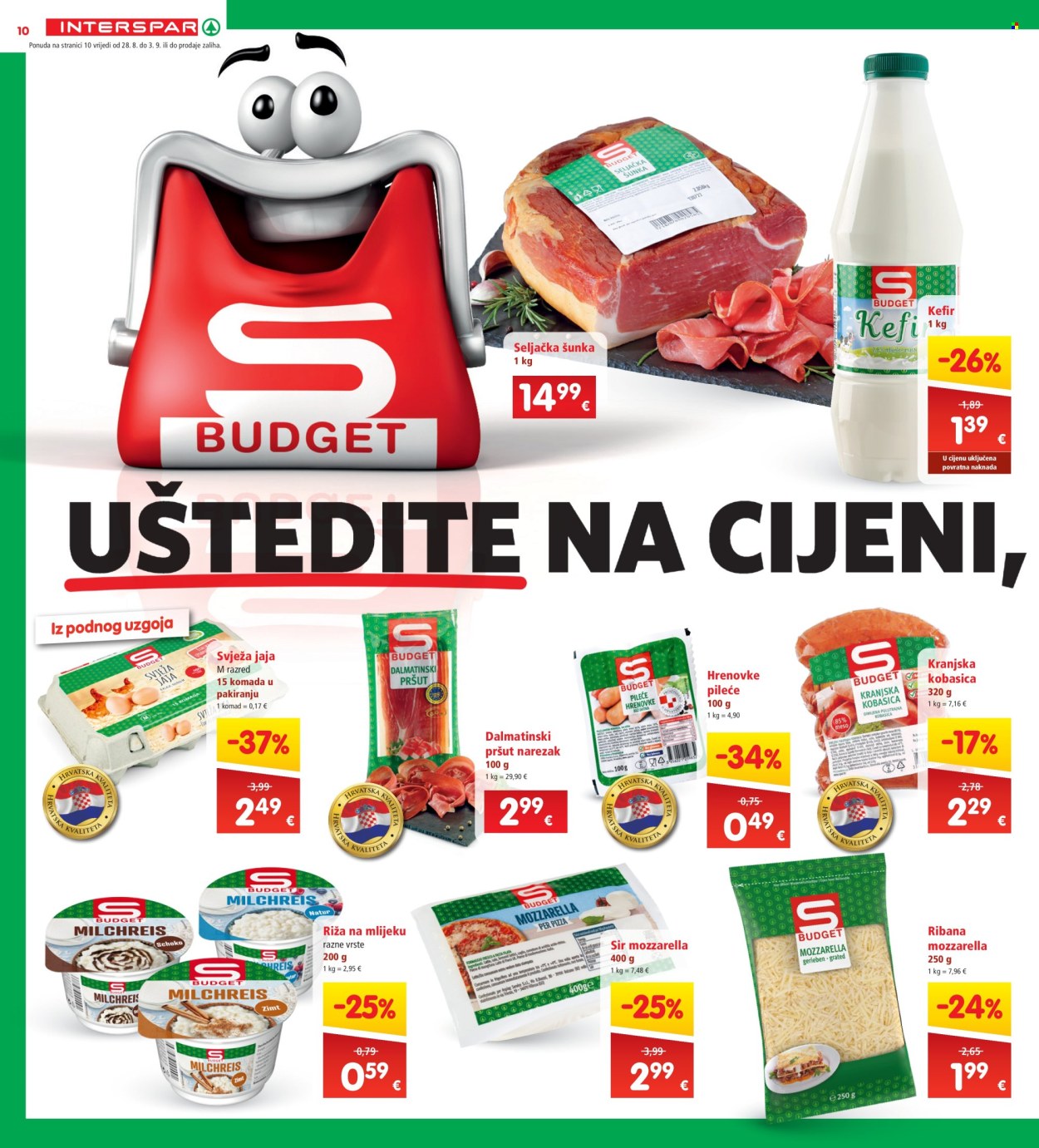 INTERSPAR katalog - 28.08.2024. - 03.09.2024. Stranica 10