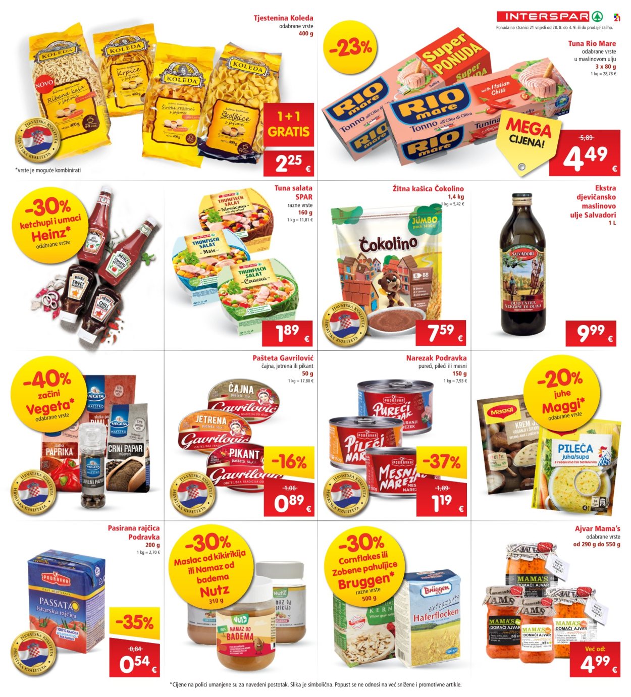 INTERSPAR katalog - 28.08.2024. - 03.09.2024. Stranica 21