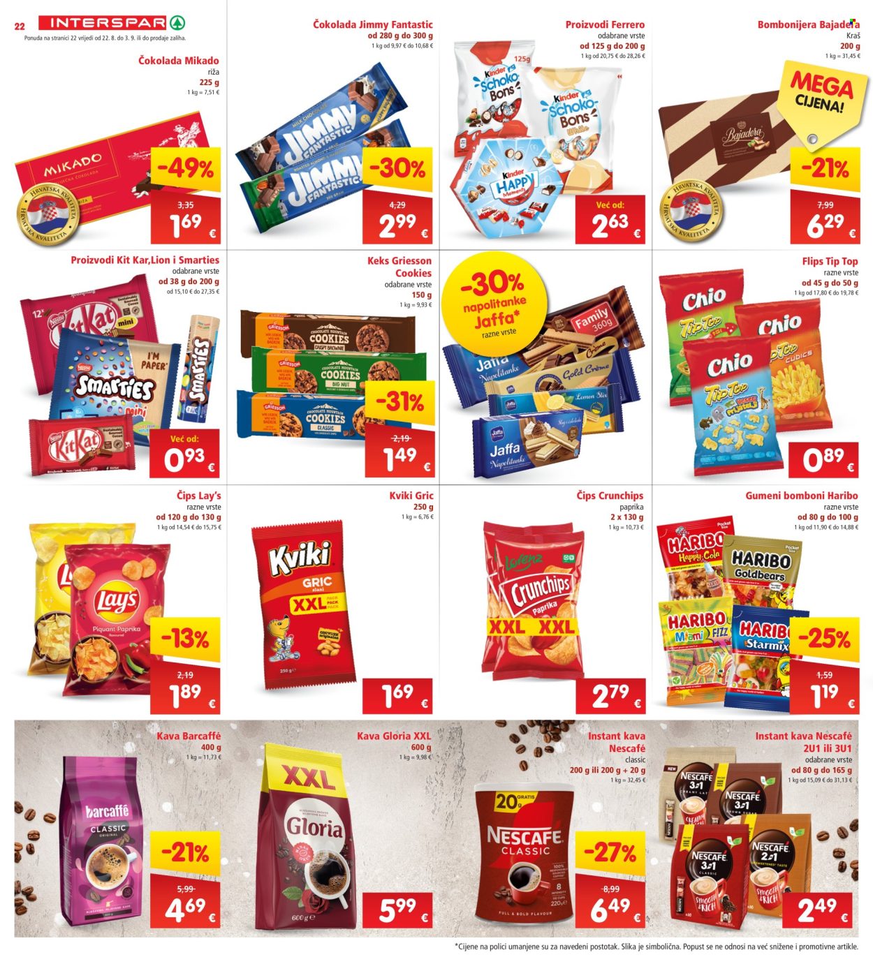 INTERSPAR katalog - 28.08.2024. - 03.09.2024. Stranica 22
