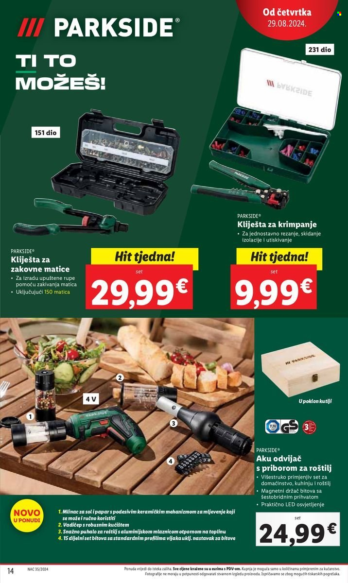 Lidl katalog - 29.08.2024. - 01.09.2024. Stranica 14