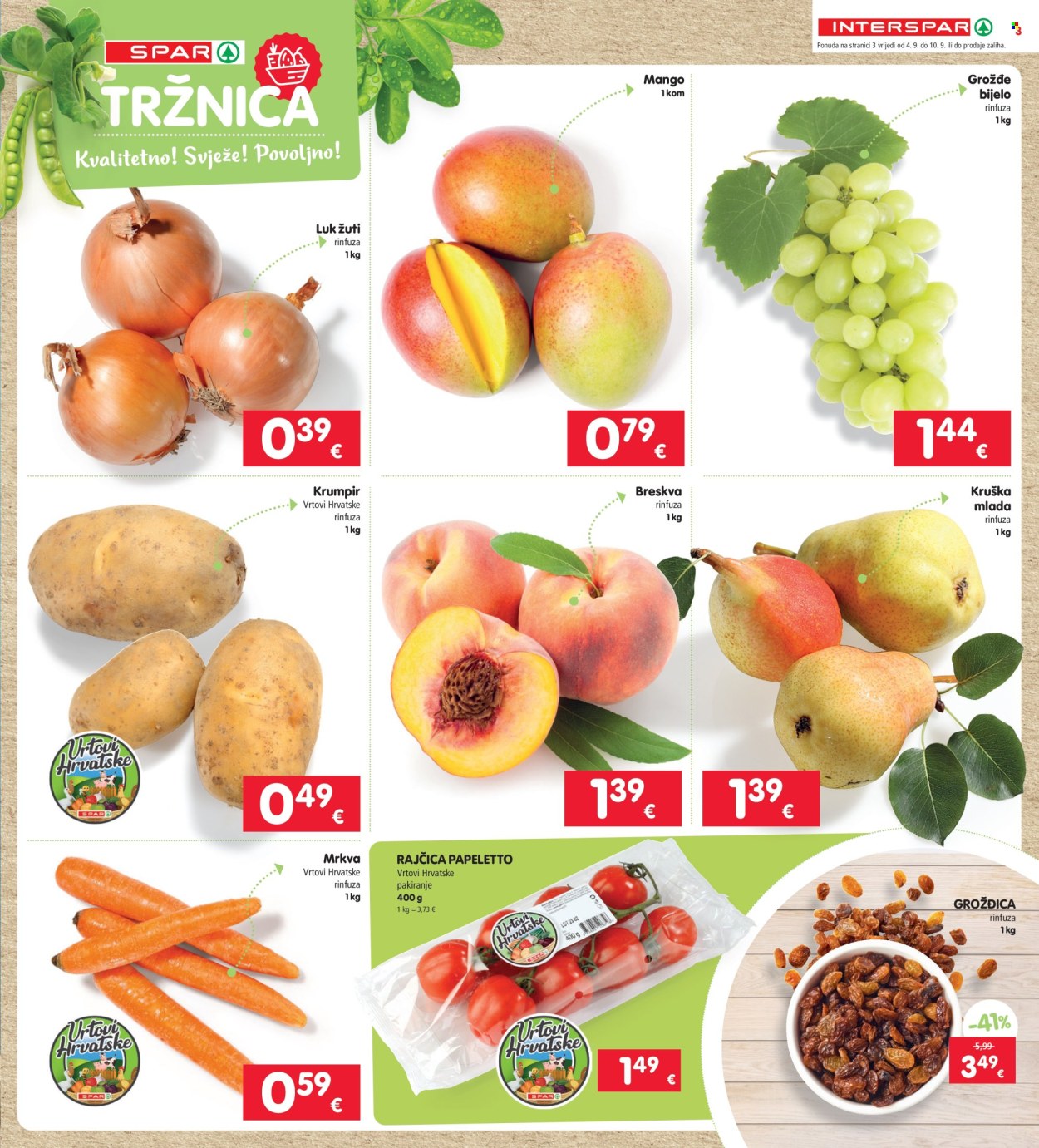 INTERSPAR katalog - 04.09.2024. - 10.09.2024. Stranica 3
