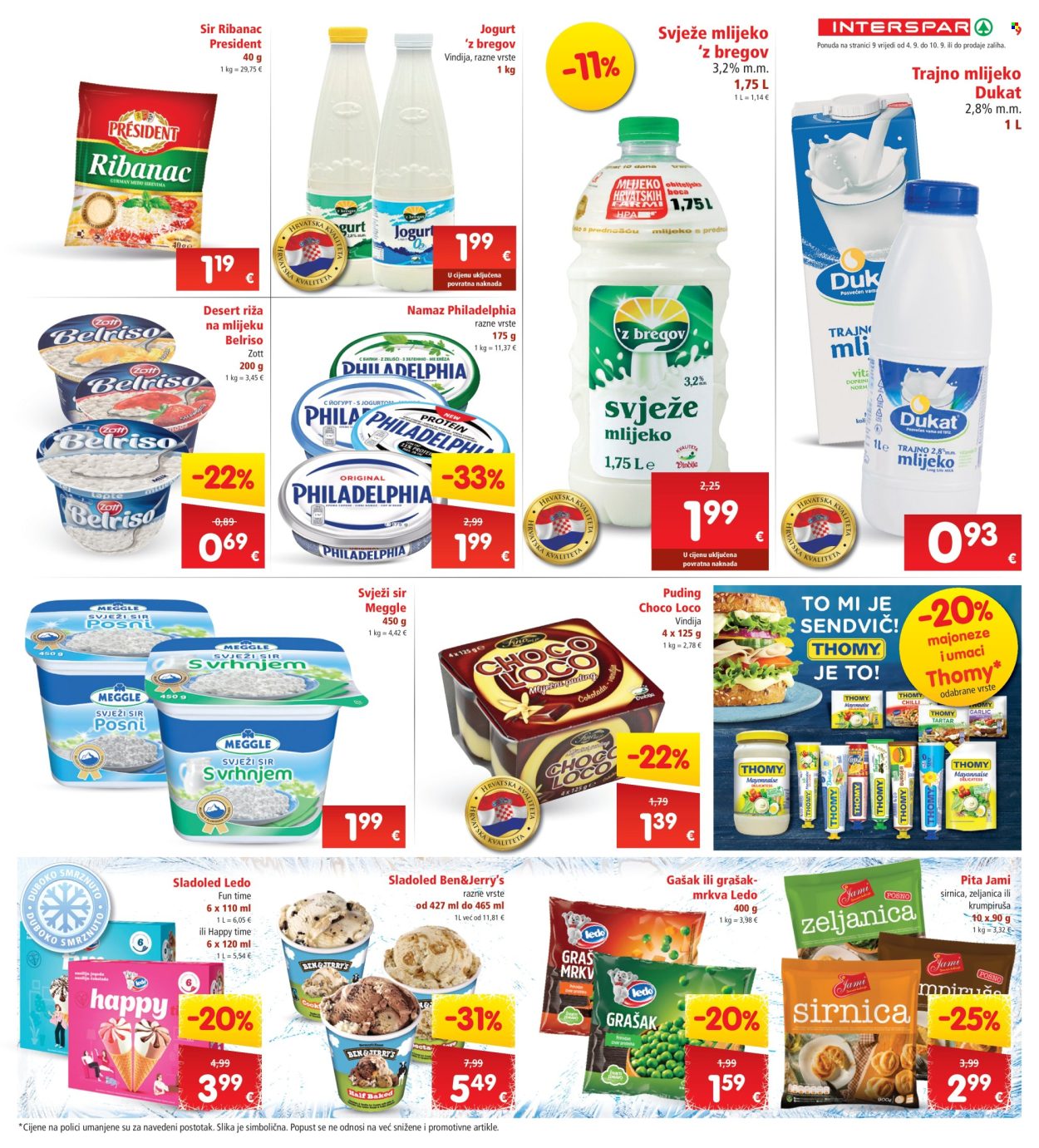INTERSPAR katalog - 04.09.2024. - 10.09.2024. Stranica 9