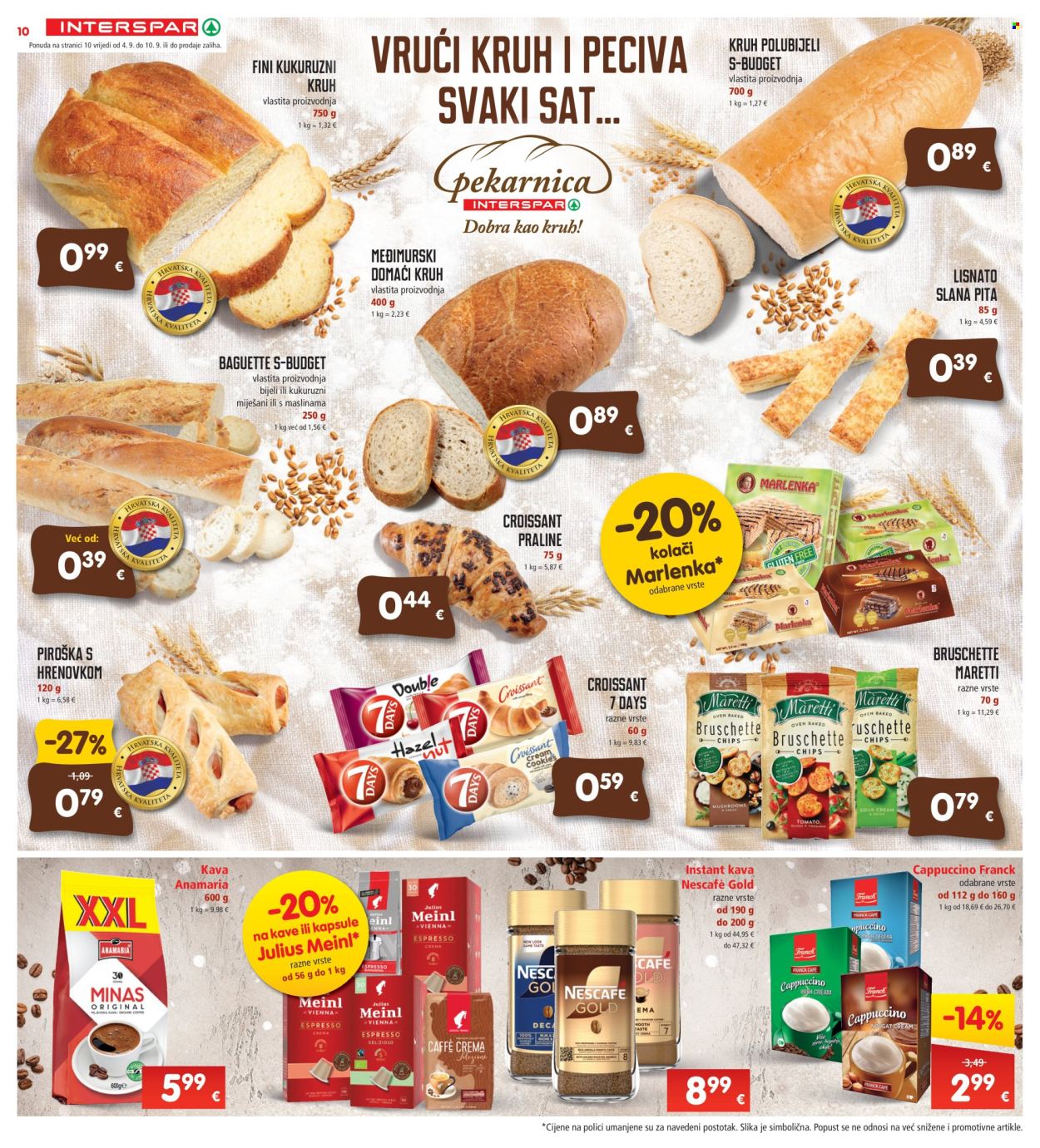 INTERSPAR katalog - 04.09.2024. - 10.09.2024. Stranica 10