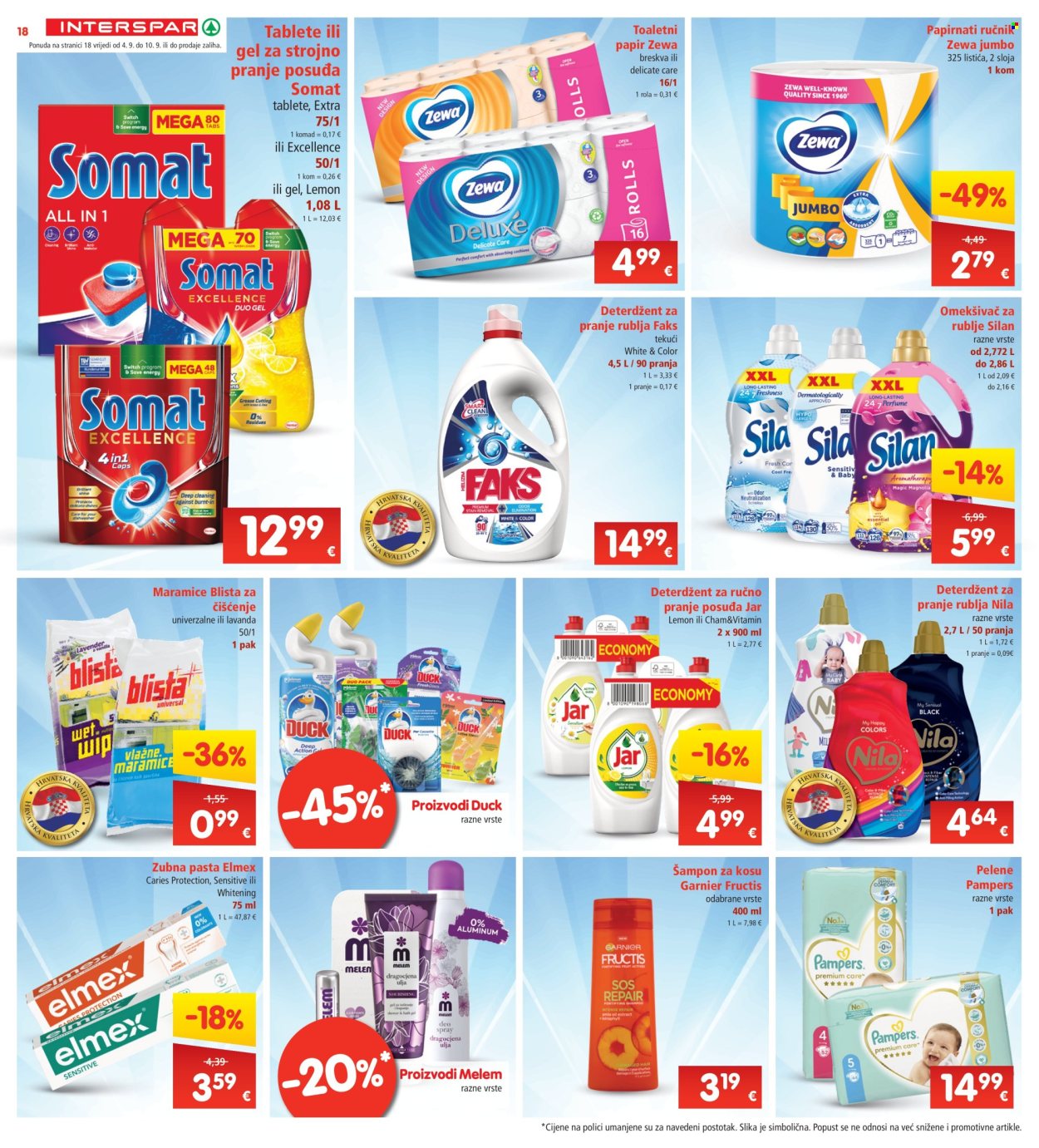 INTERSPAR katalog - 04.09.2024. - 10.09.2024. Stranica 18