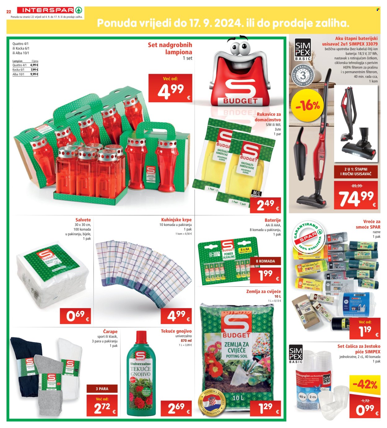 INTERSPAR katalog - 04.09.2024. - 10.09.2024. Stranica 22