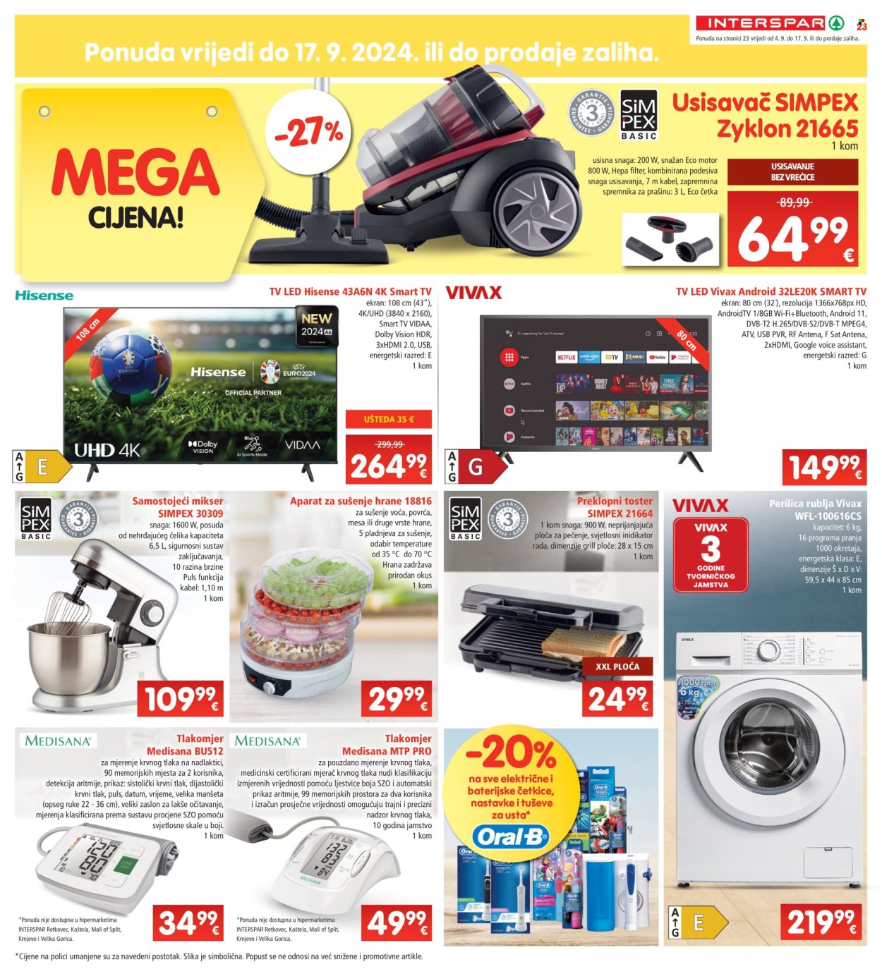 INTERSPAR katalog - 04.09.2024. - 10.09.2024. Stranica 23