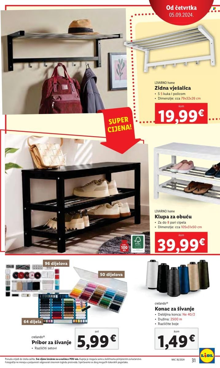 Lidl katalog - 05.09.2024. - 08.09.2024. Stranica 31