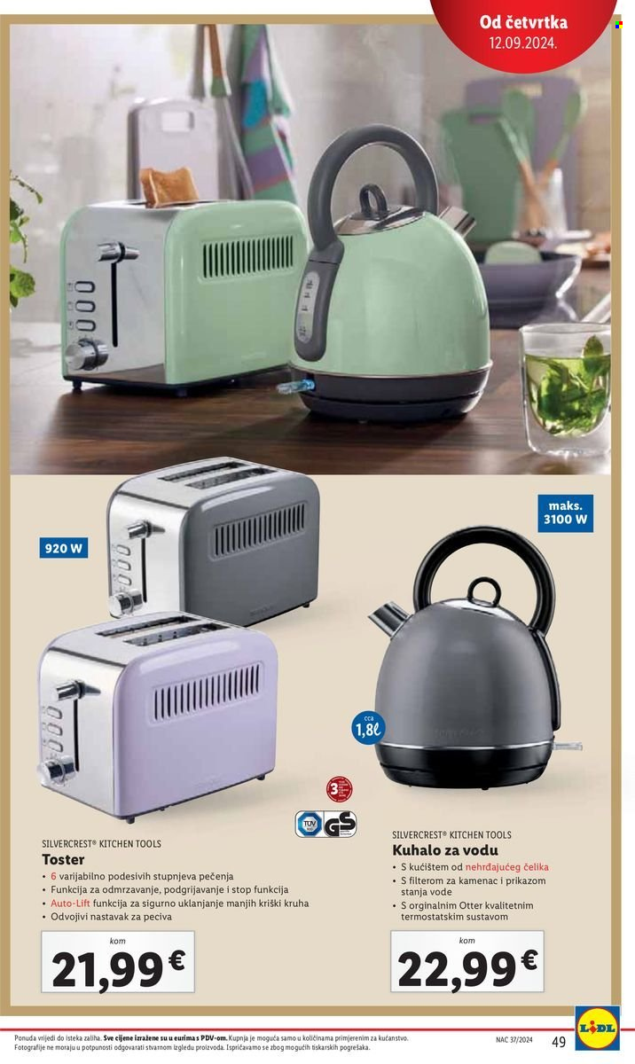 Lidl katalog - 09.09.2024. - 15.09.2024. Stranica 49
