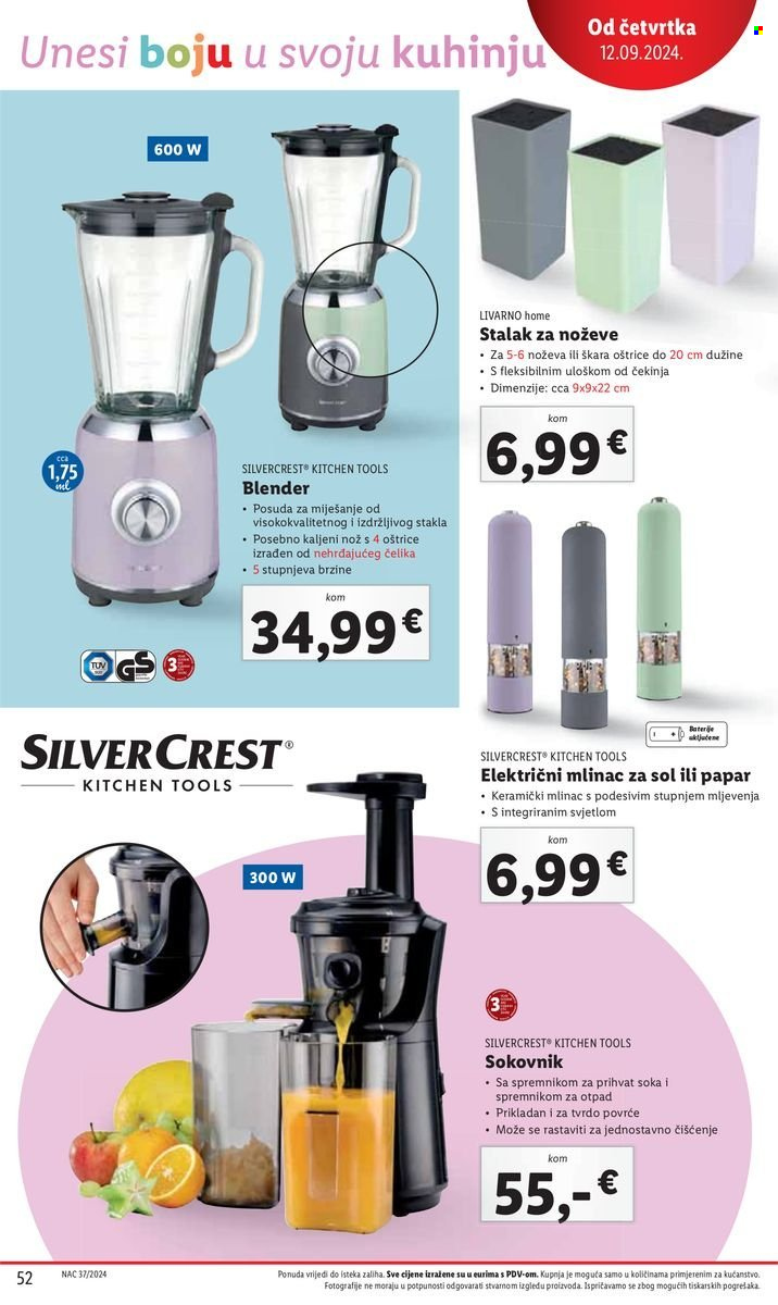Lidl katalog - 09.09.2024. - 15.09.2024. Stranica 52