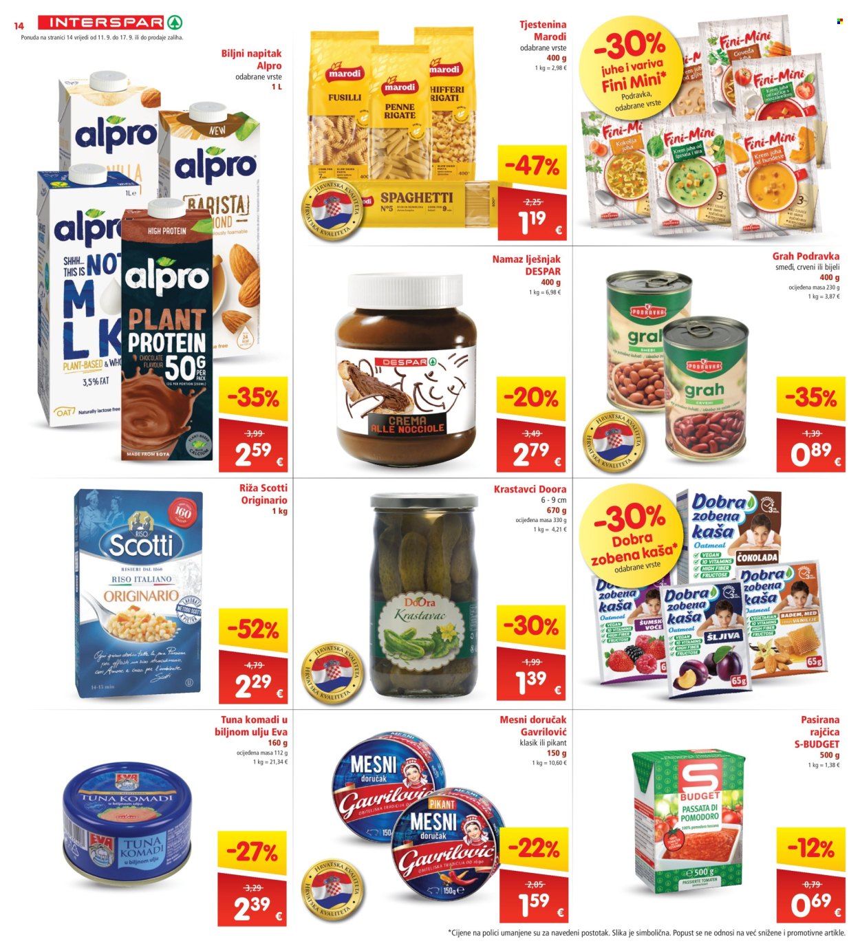INTERSPAR katalog - 11.09.2024. - 17.09.2024. Stranica 14
