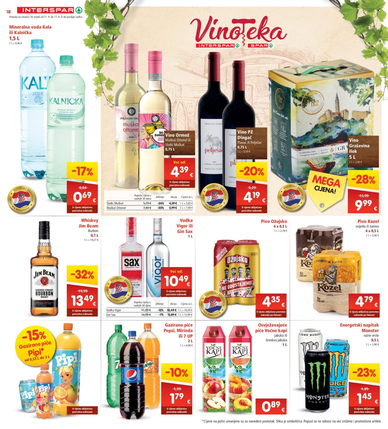 INTERSPAR katalog - 11.09.2024. - 17.09.2024. Stranica 18