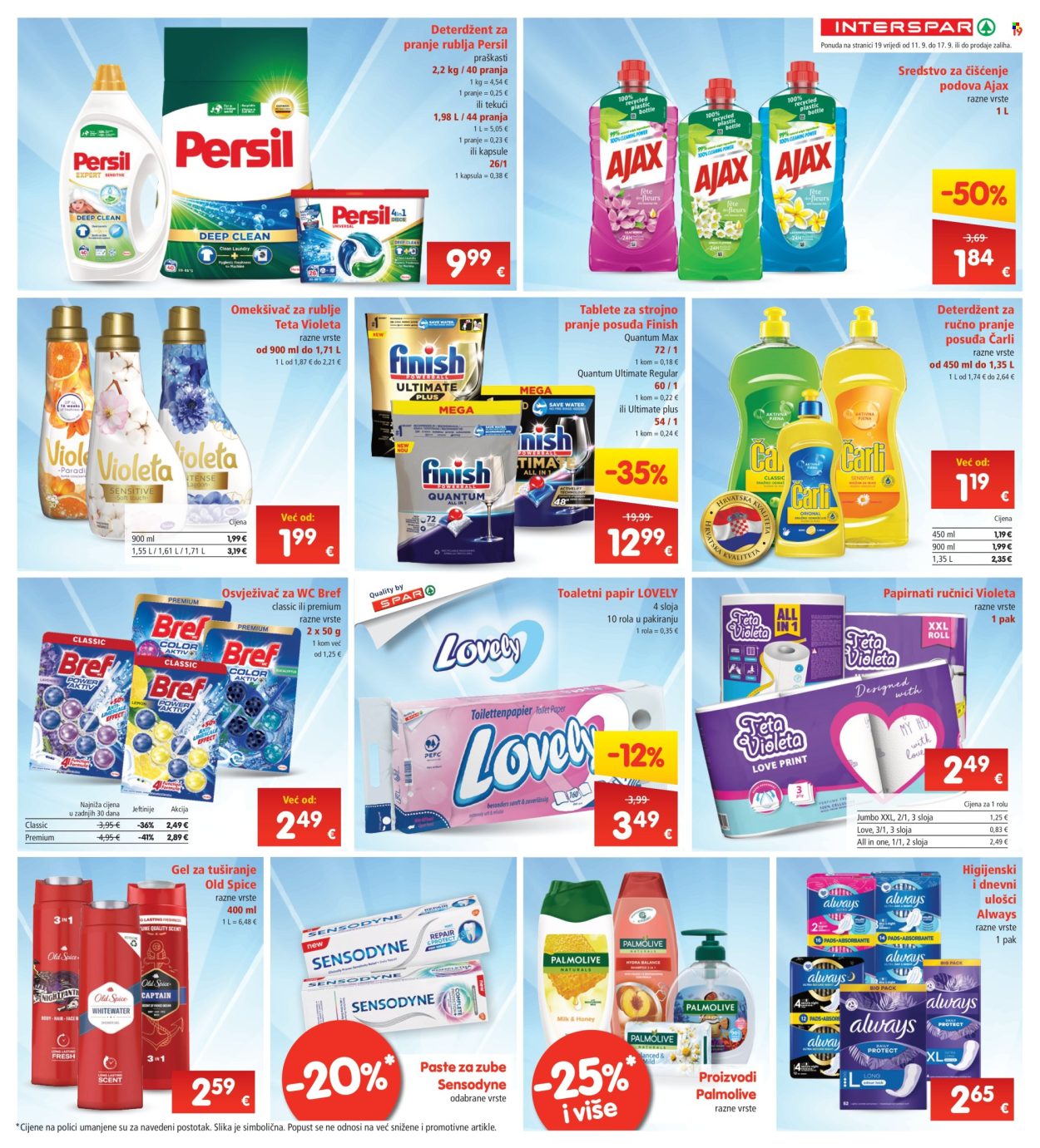 INTERSPAR katalog - 11.09.2024. - 17.09.2024. Stranica 19