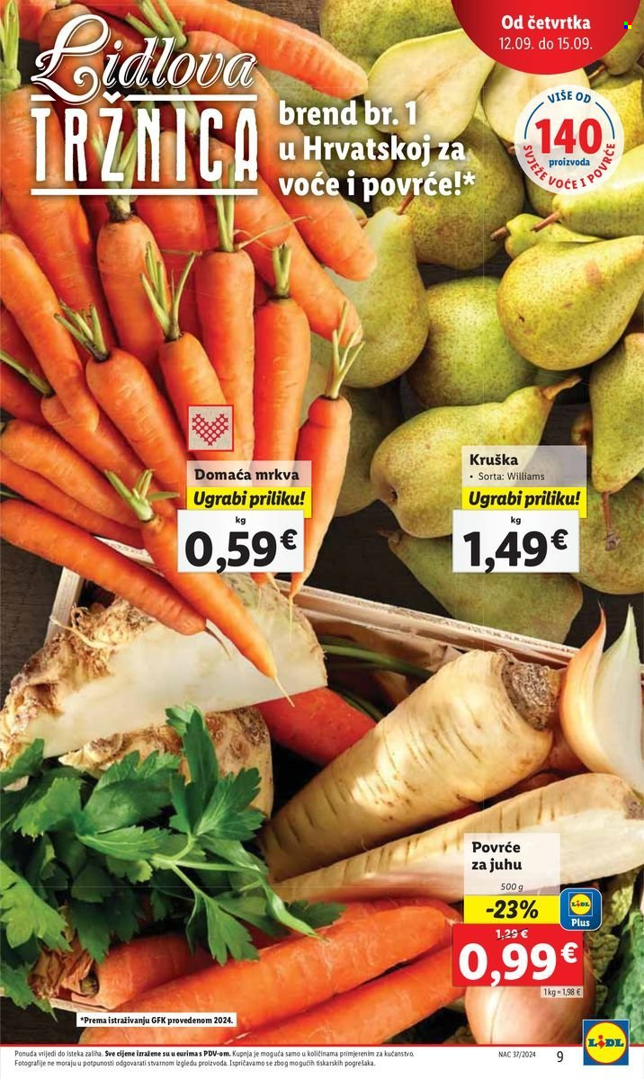 Lidl katalog - 12.09.2024. - 15.09.2024. Stranica 9
