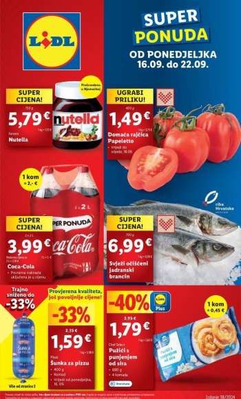 Lidl katalog - 16.09.2024. - 22.09.2024.