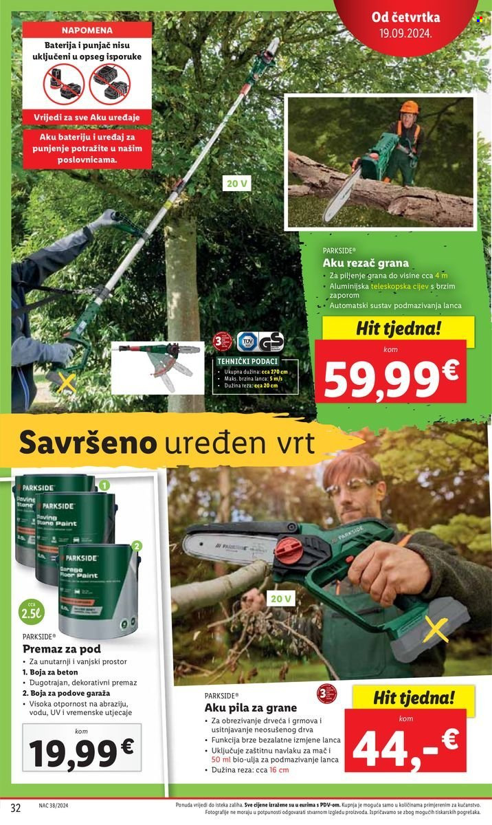 Lidl katalog - 16.09.2024. - 22.09.2024. Stranica 32