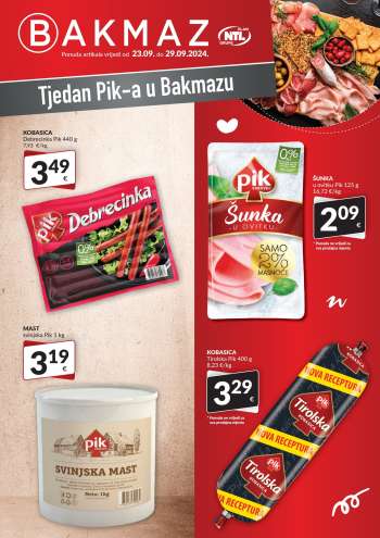Bakmaz katalog - 23.09.2024. - 29.09.2024.