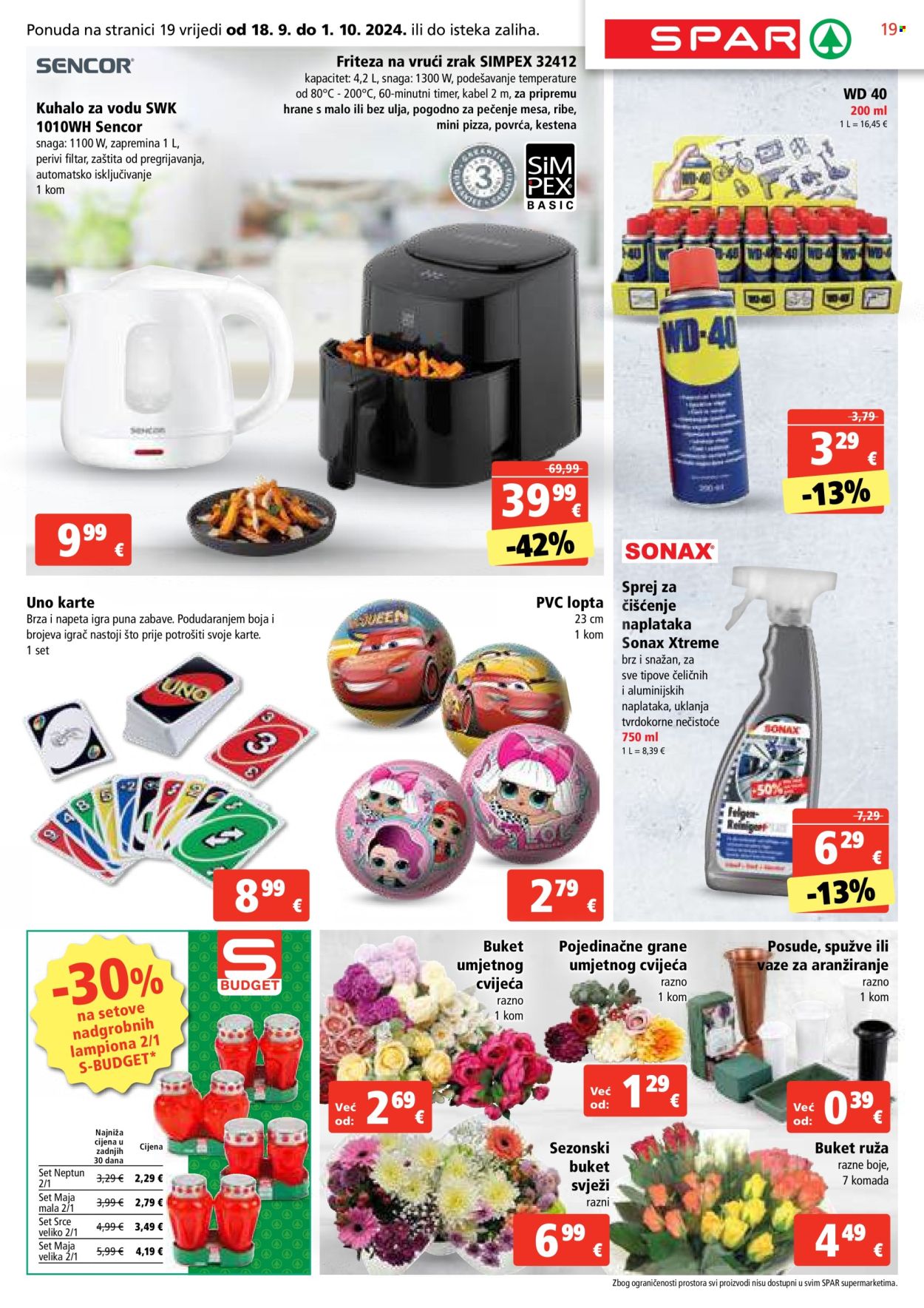 SPAR katalog - 18.09.2024. - 24.09.2024. Stranica 19