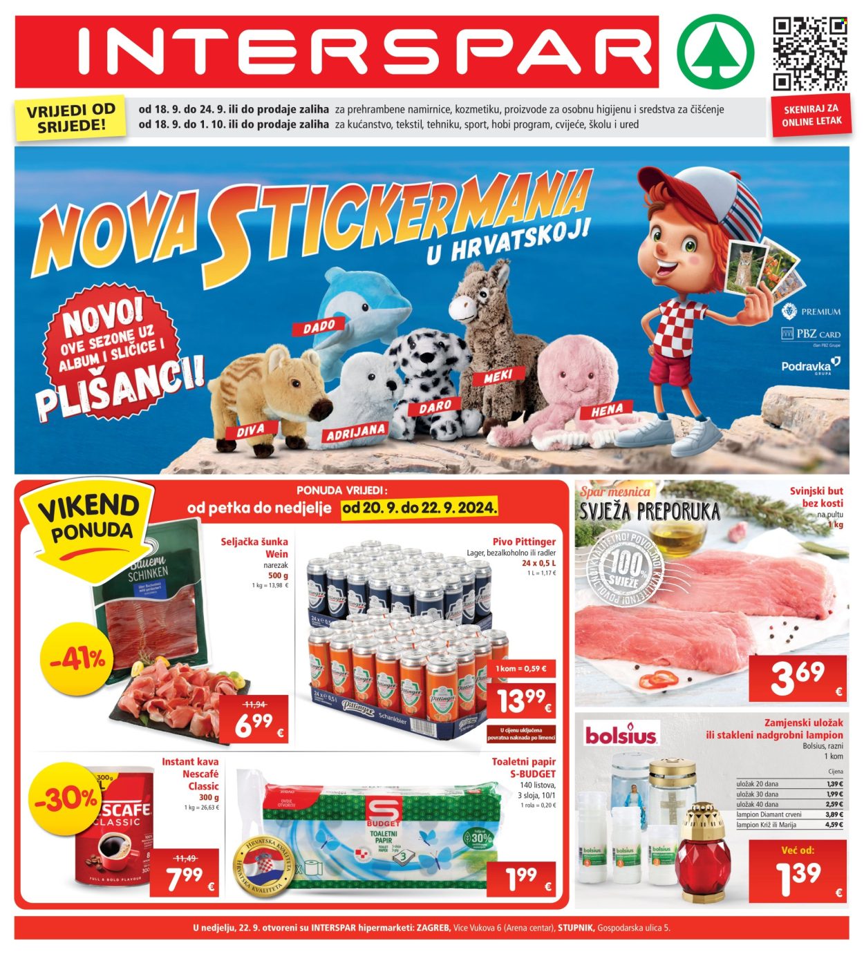 INTERSPAR katalog - 18.09.2024. - 24.09.2024. Stranica 1