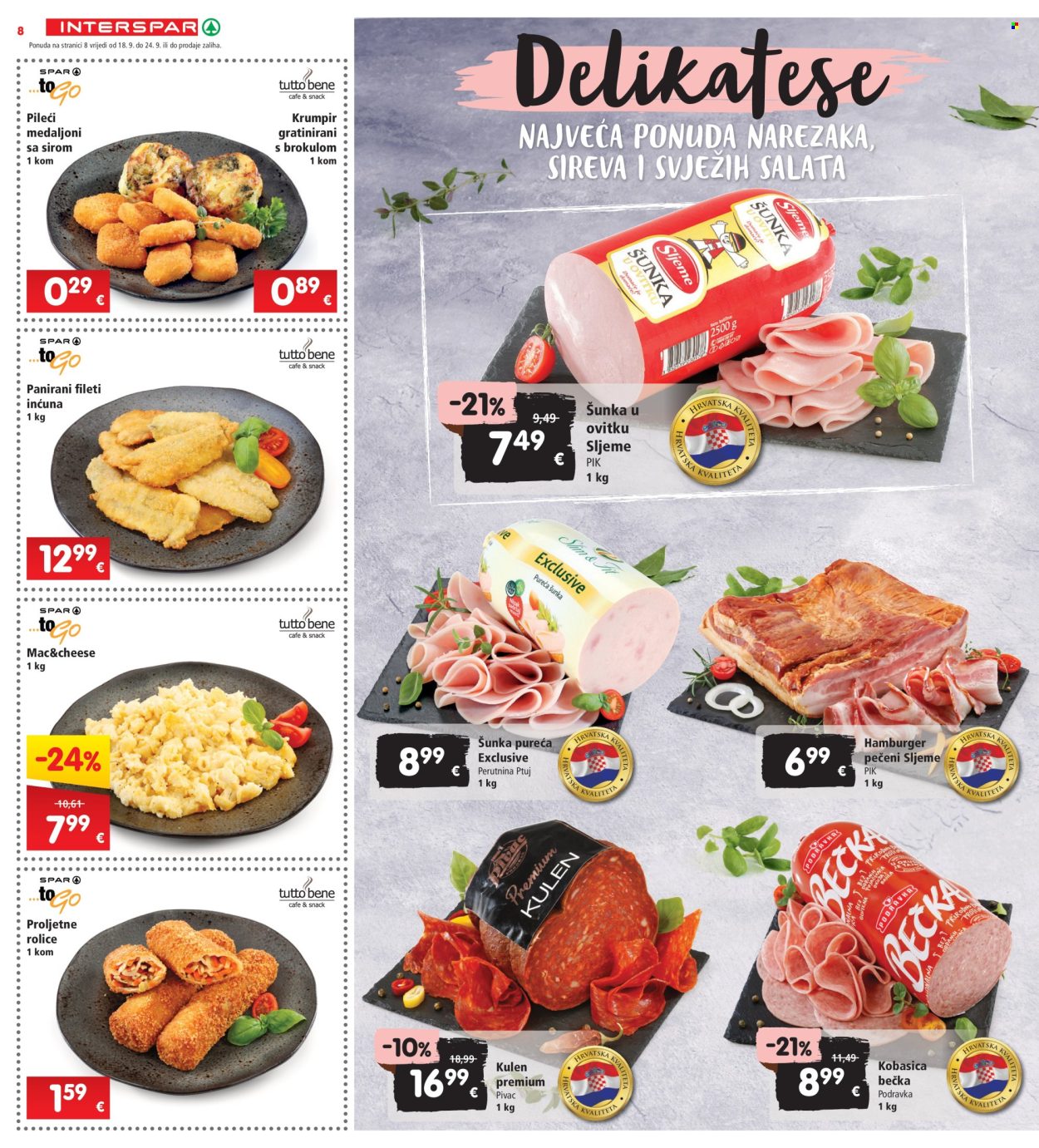 INTERSPAR katalog - 18.09.2024. - 24.09.2024. Stranica 8