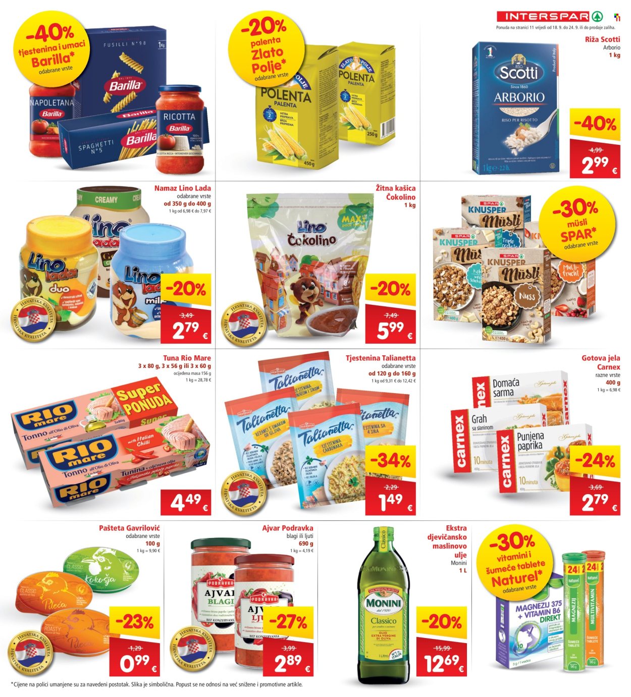 INTERSPAR katalog - 18.09.2024. - 24.09.2024. Stranica 11