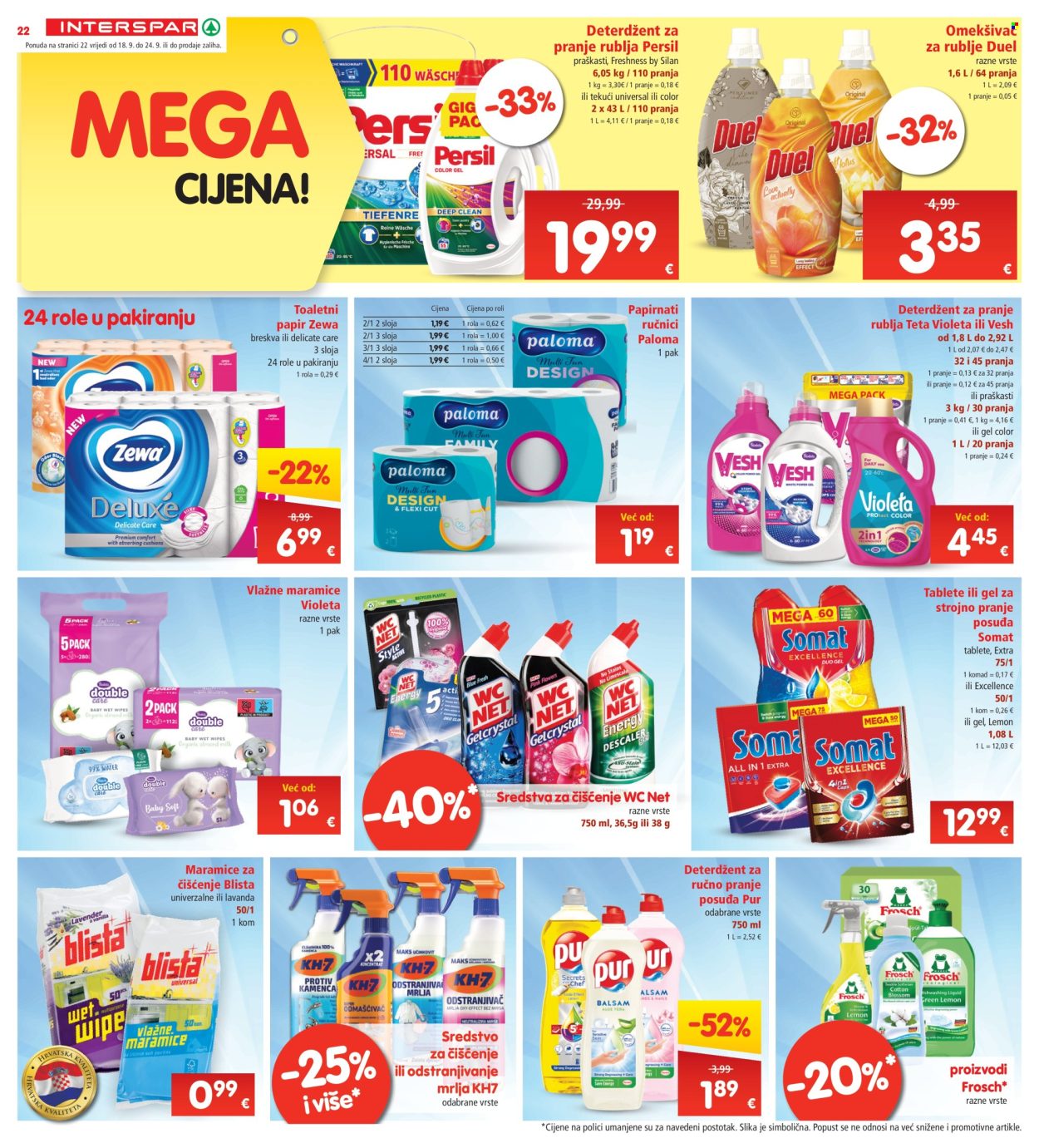 INTERSPAR katalog - 18.09.2024. - 24.09.2024. Stranica 22