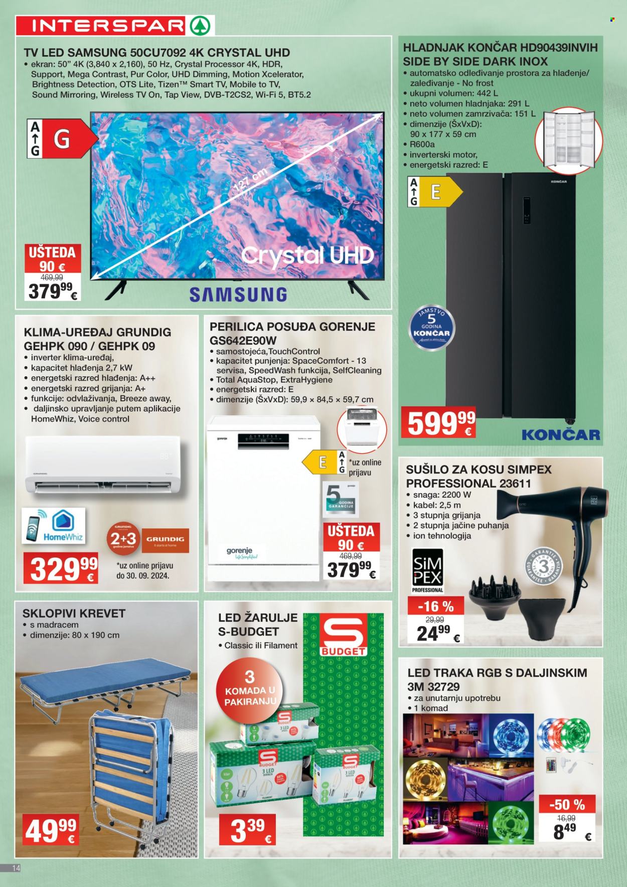 INTERSPAR katalog - 11.09.2024. - 01.10.2024. Stranica 14