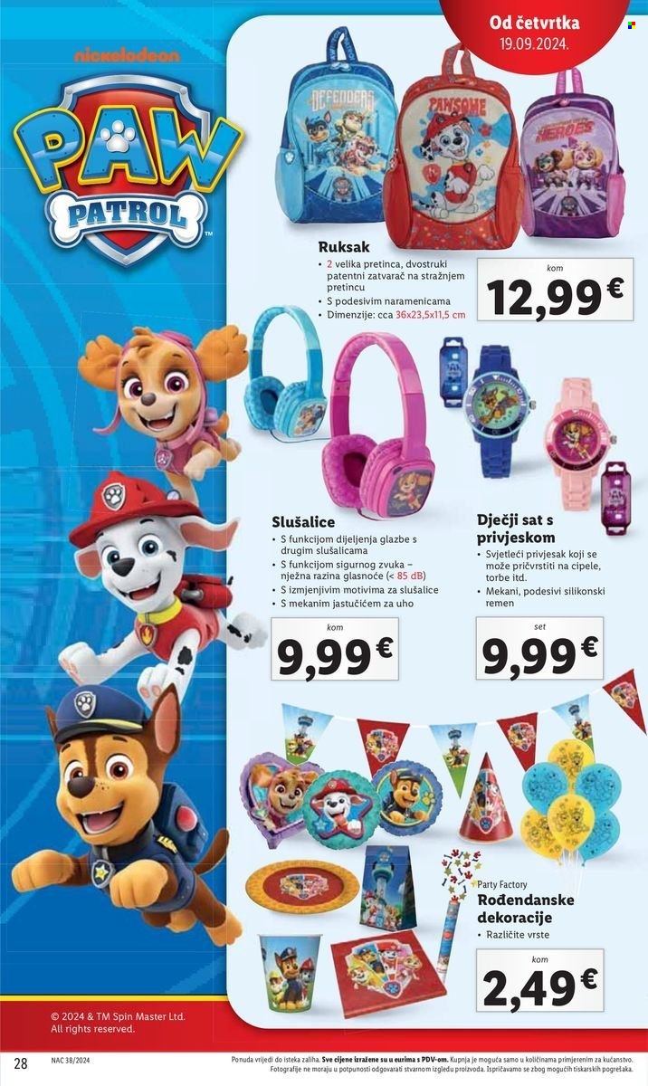 Lidl katalog - 19.09.2024. - 22.09.2024. Stranica 28
