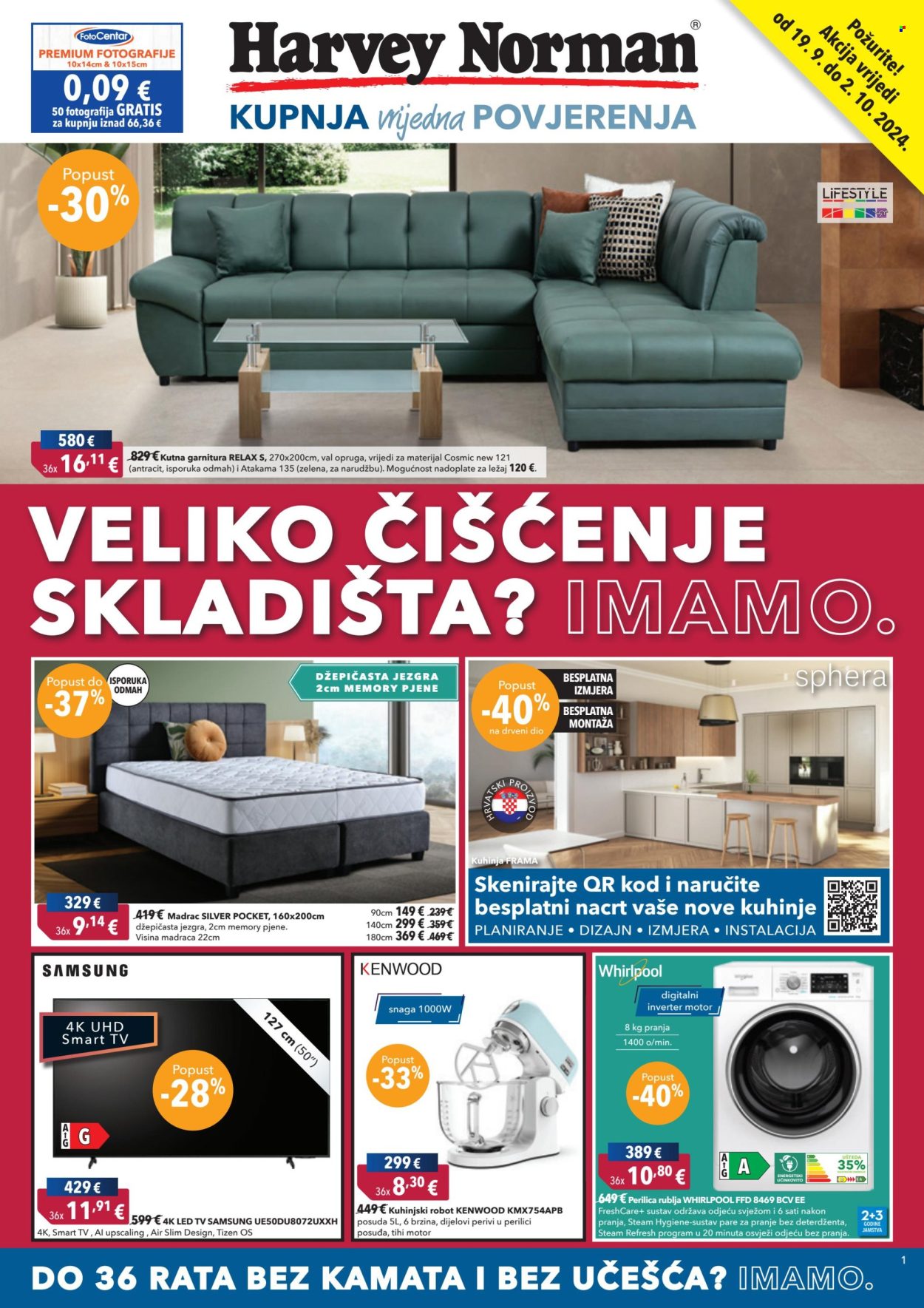 Harvey Norman katalog - 19.09.2024. - 02.10.2024. Stranica 1