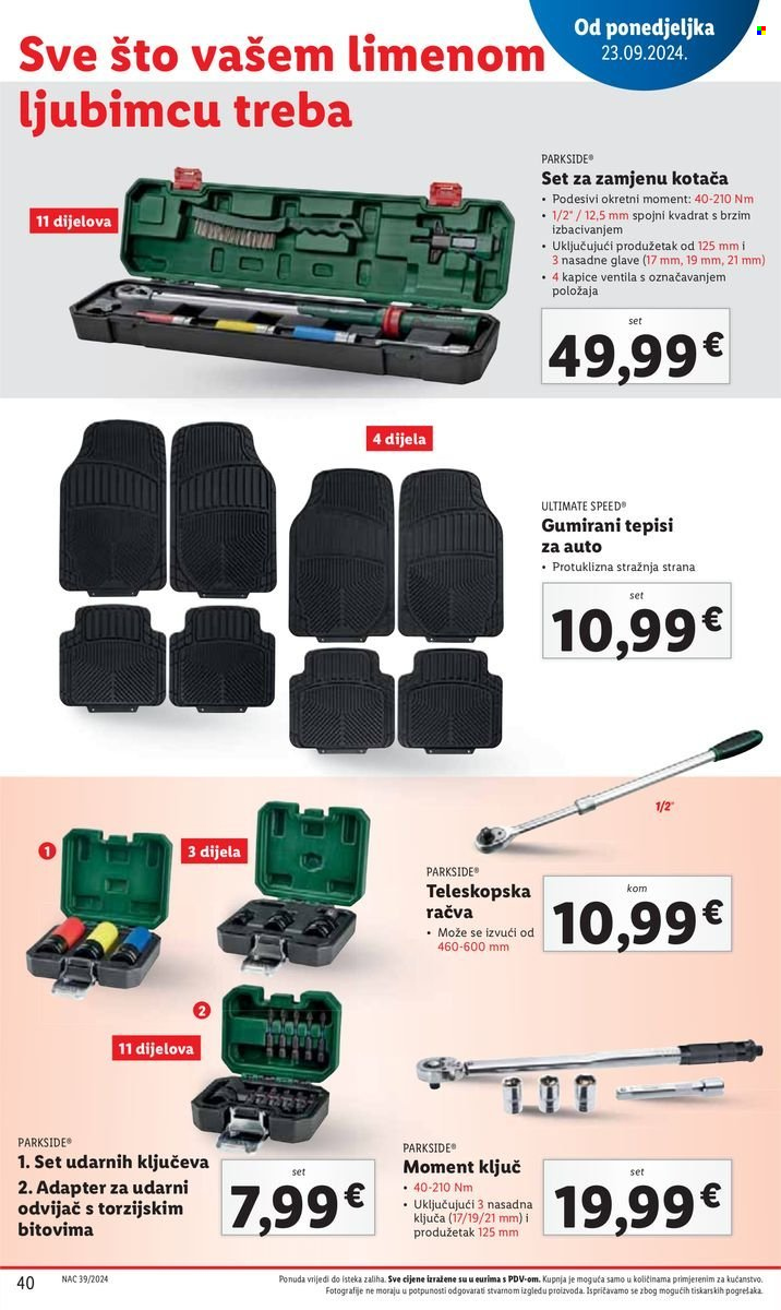 Lidl katalog - 23.09.2024. - 29.09.2024. Stranica 40