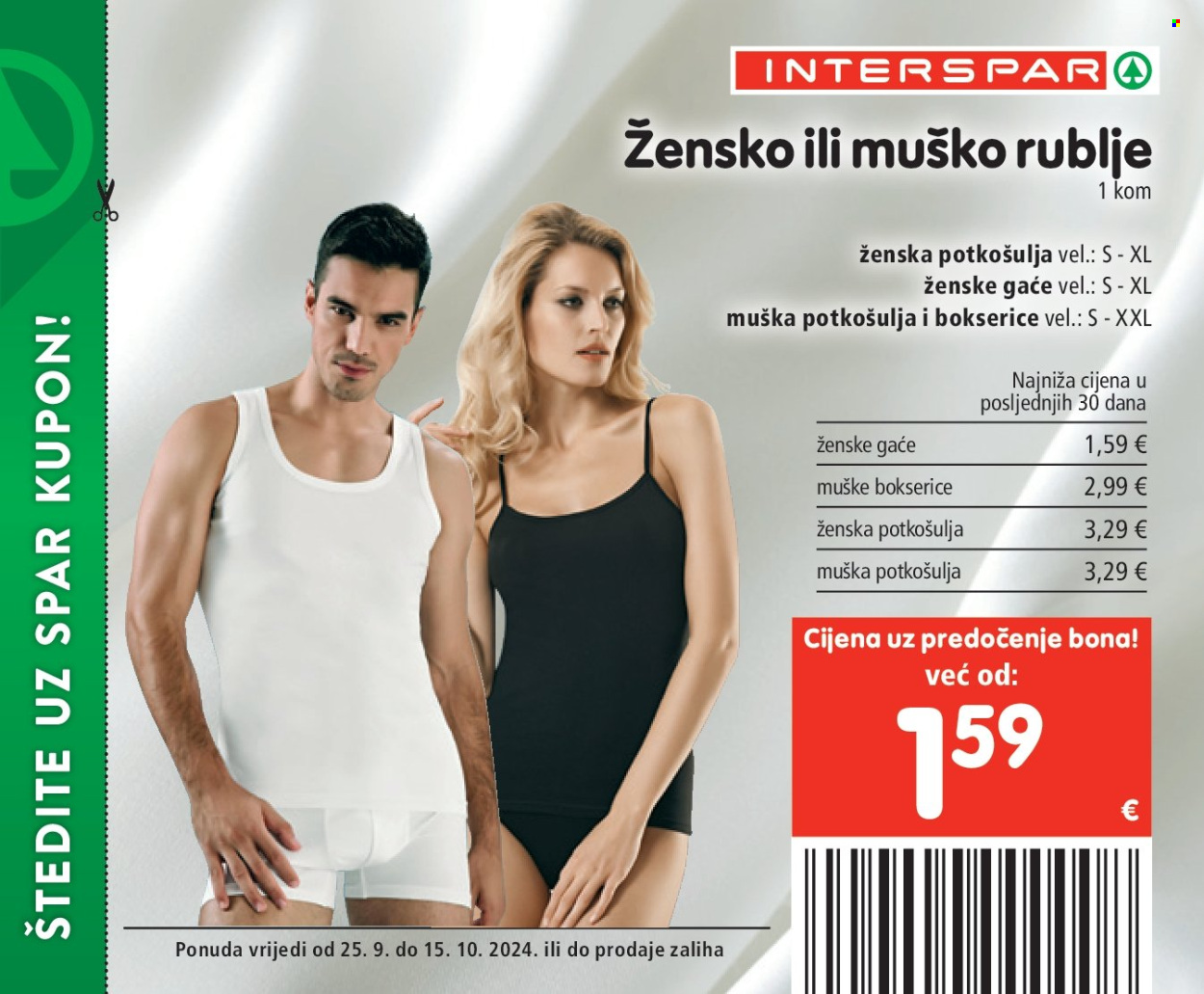 INTERSPAR katalog - 25.09.2024. - 15.10.2024. Stranica 7