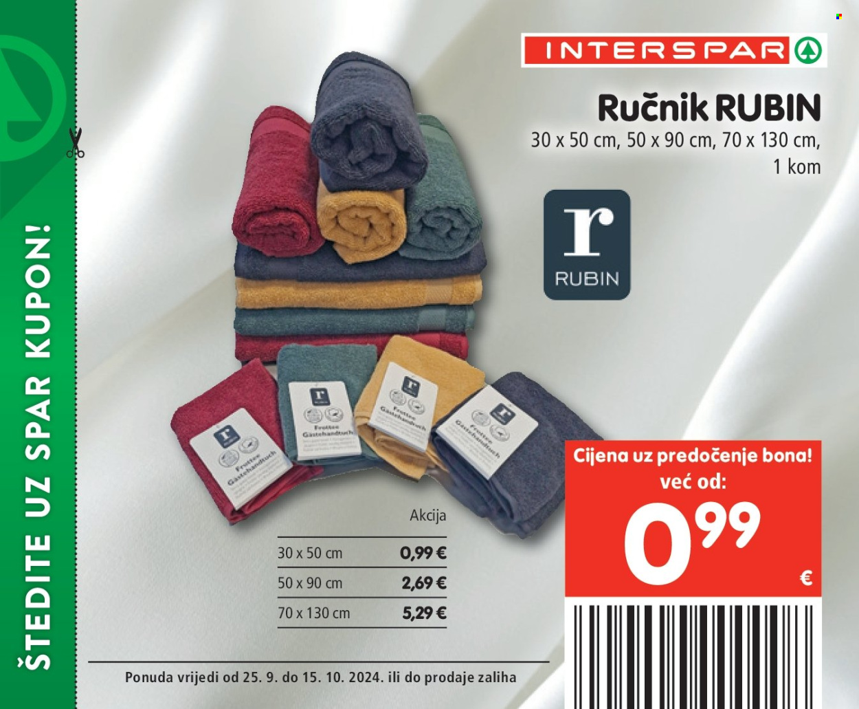 INTERSPAR katalog - 25.09.2024. - 15.10.2024. Stranica 17