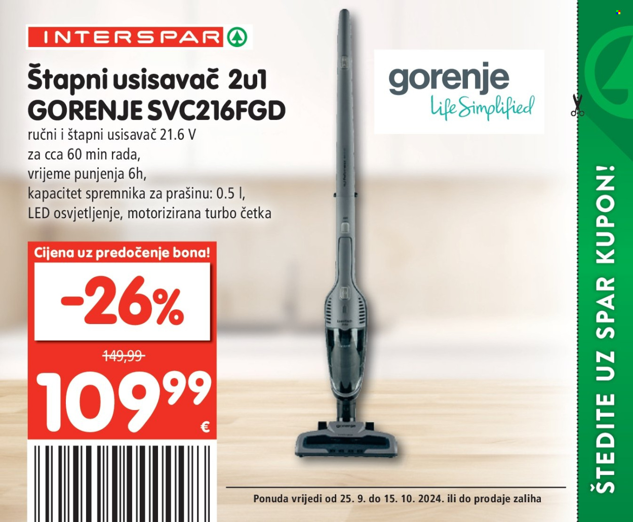 INTERSPAR katalog - 25.09.2024. - 15.10.2024. Stranica 58