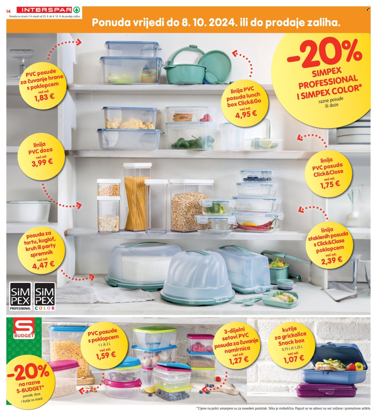 INTERSPAR katalog - 25.09.2024. - 01.10.2024. Stranica 14