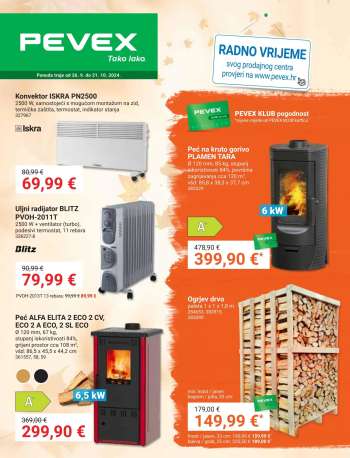 Pevex katalog - 26.09.2024. - 21.10.2024.