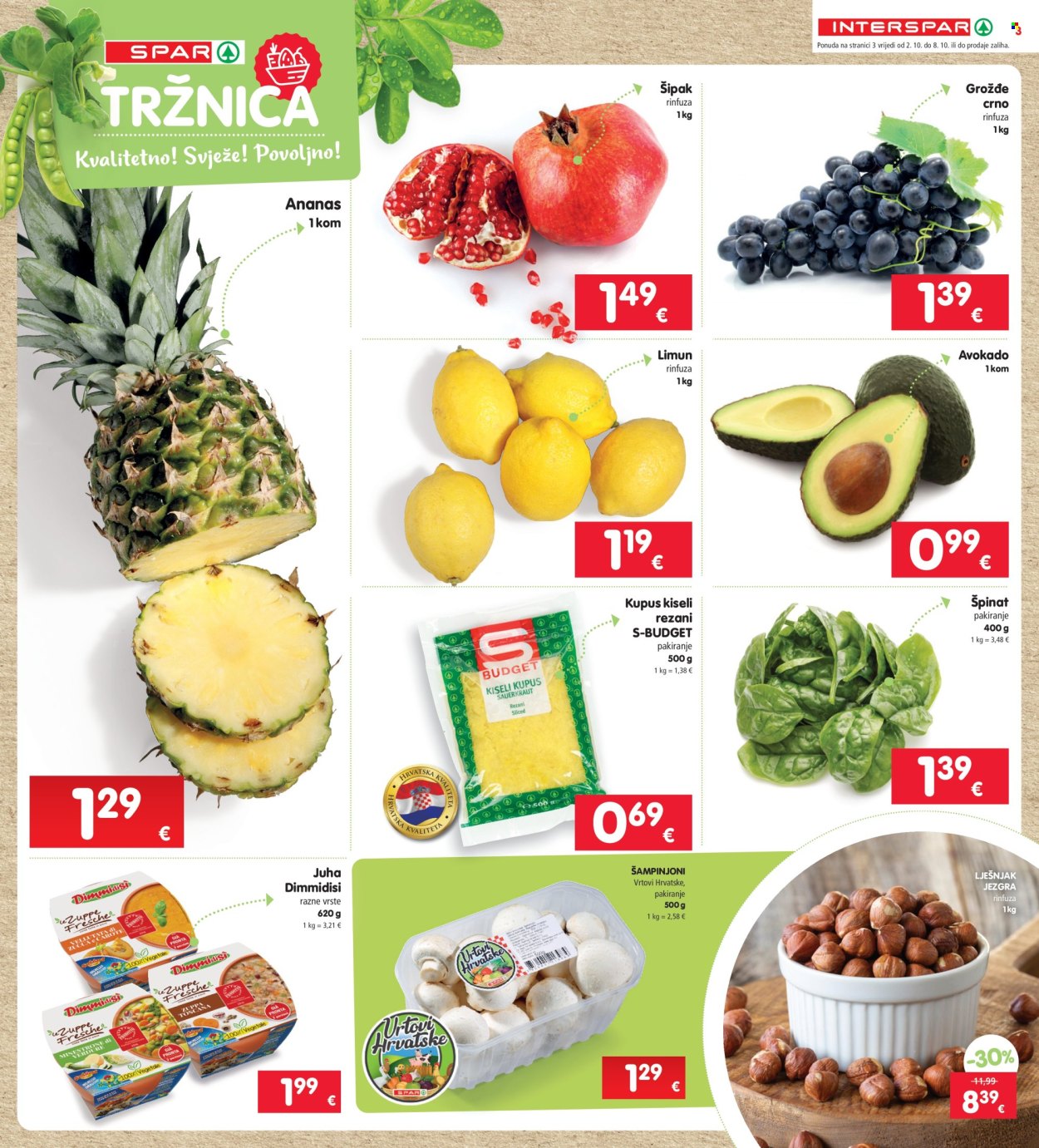 INTERSPAR katalog - 02.10.2024. - 08.10.2024. Stranica 3