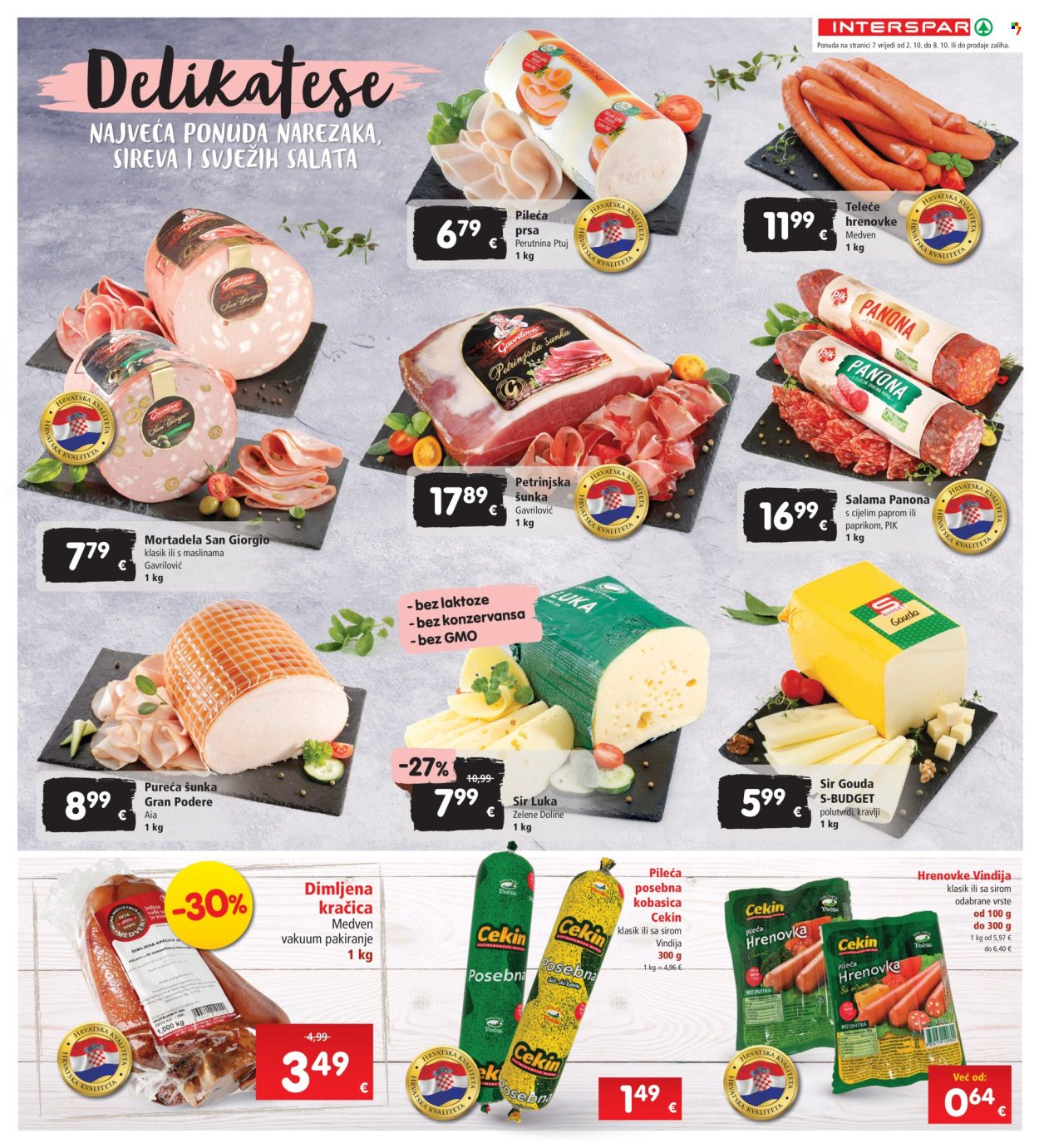 INTERSPAR katalog - 02.10.2024. - 08.10.2024. Stranica 7