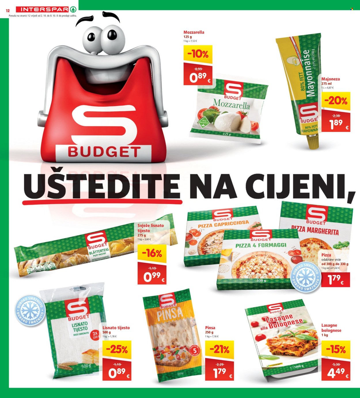 INTERSPAR katalog - 02.10.2024. - 08.10.2024. Stranica 12