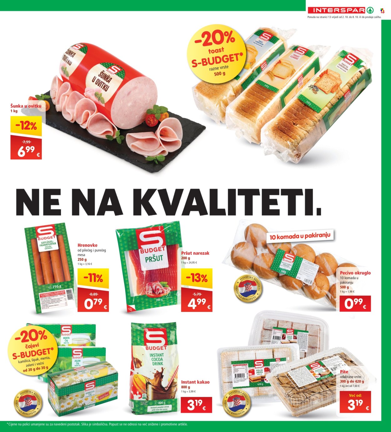 INTERSPAR katalog - 02.10.2024. - 08.10.2024. Stranica 13